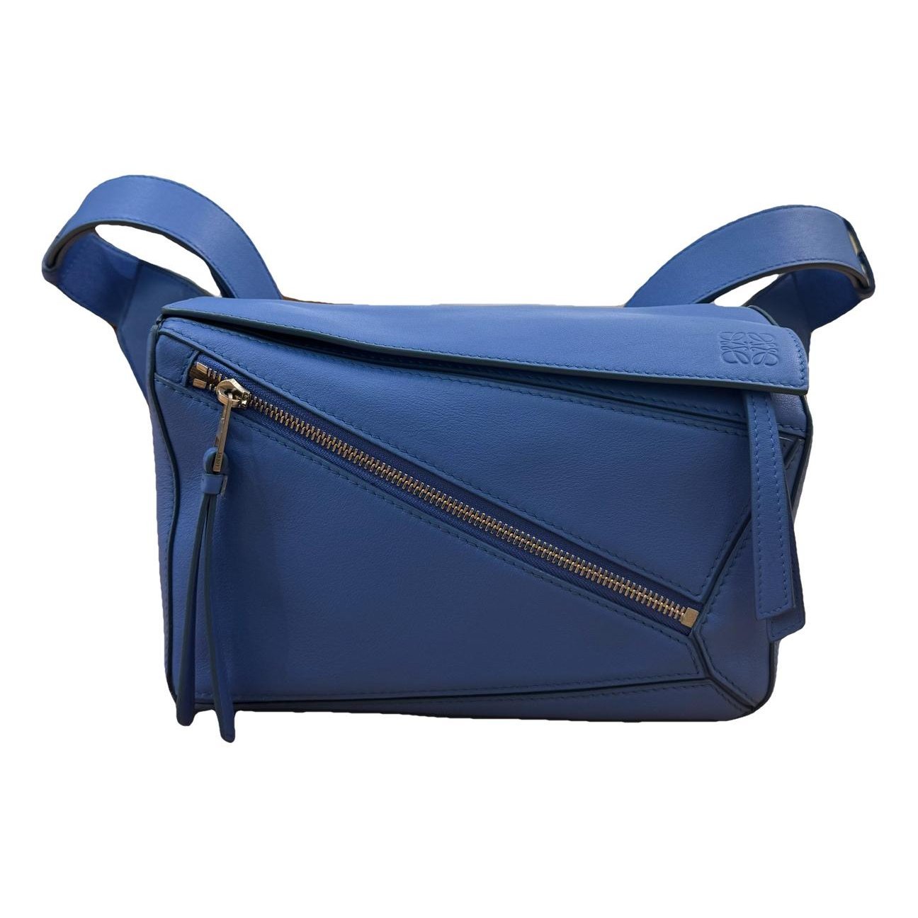 Puzzle leather handbag