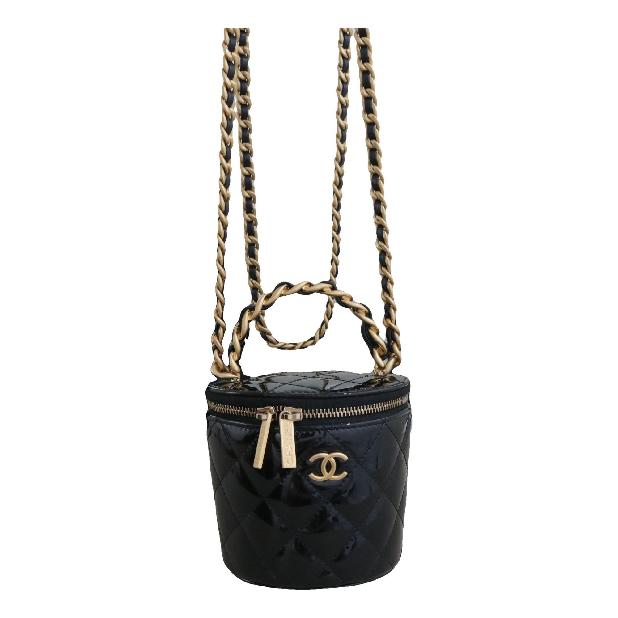 Trendy CC Vanity leather handbag