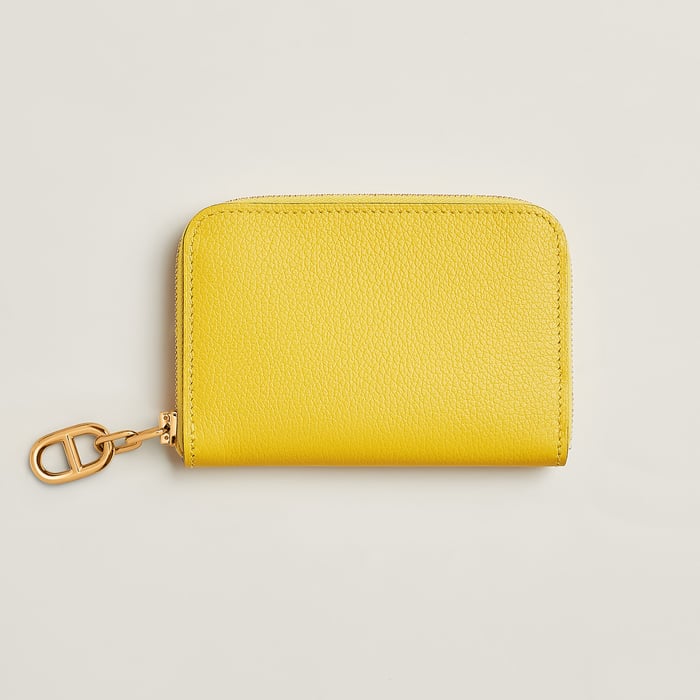 Jaune De Naples Zipengo Chaine d'Ancre Compact Card Holder