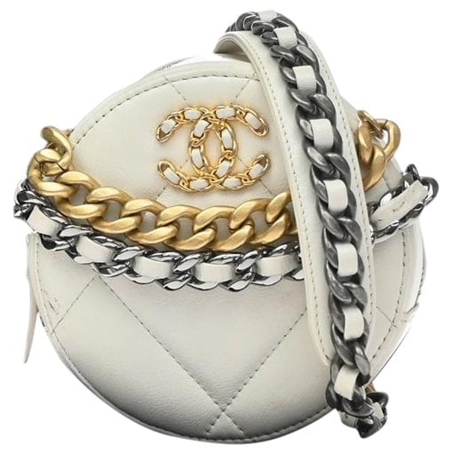 Chanel 19 leather clutch bag