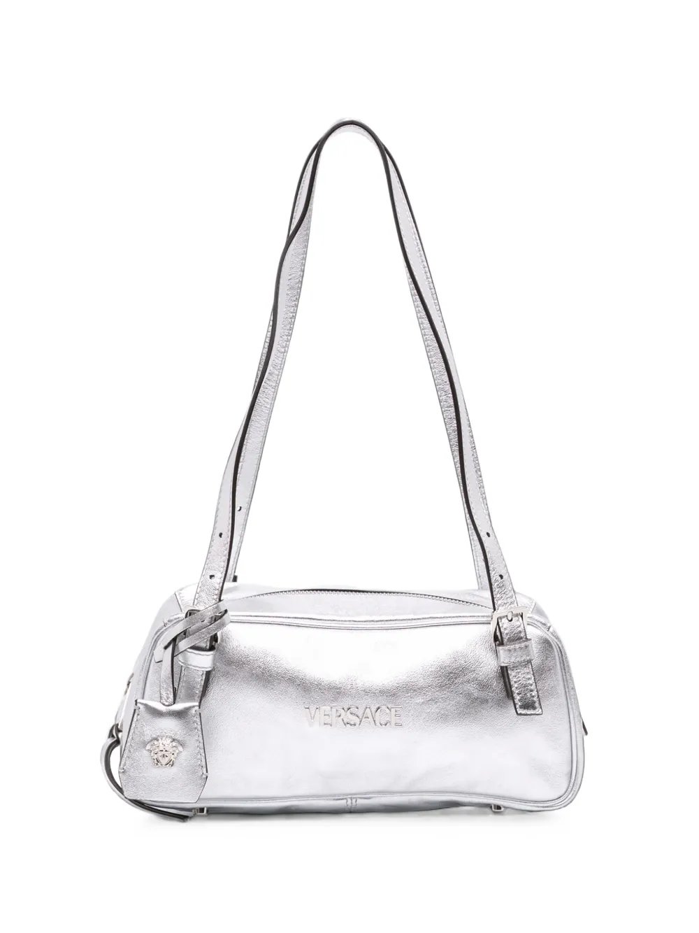 2000-2026 Metallic Leather Tag Bowling Bag shoulder bag