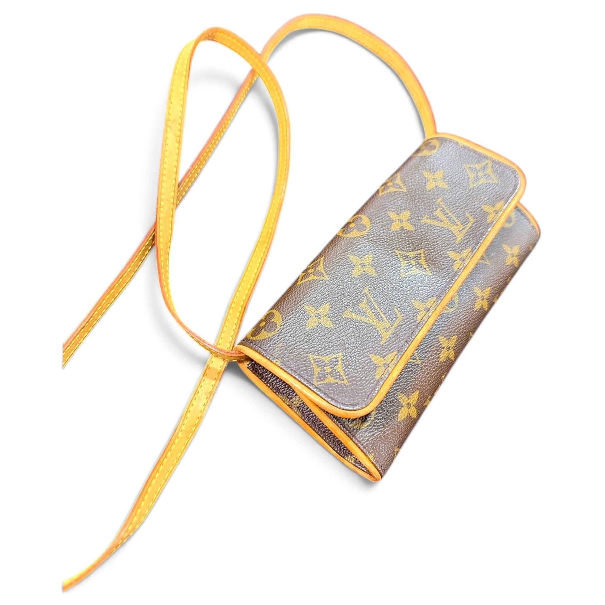 Twin leather crossbody bag