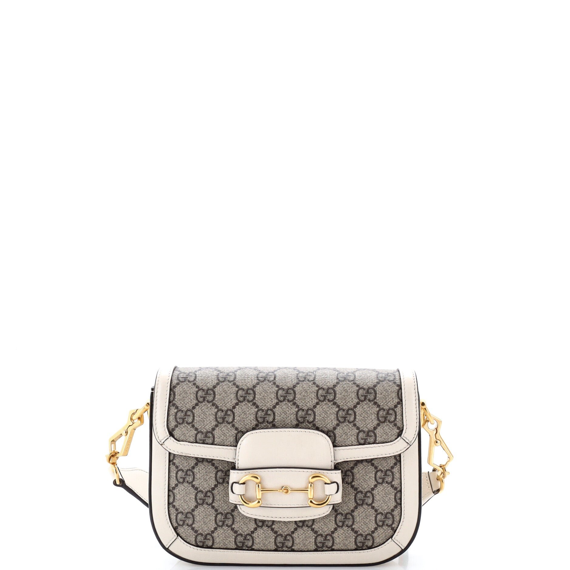 Horsebit 1955 Shoulder Bag GG Coated Canvas with Leather Mini