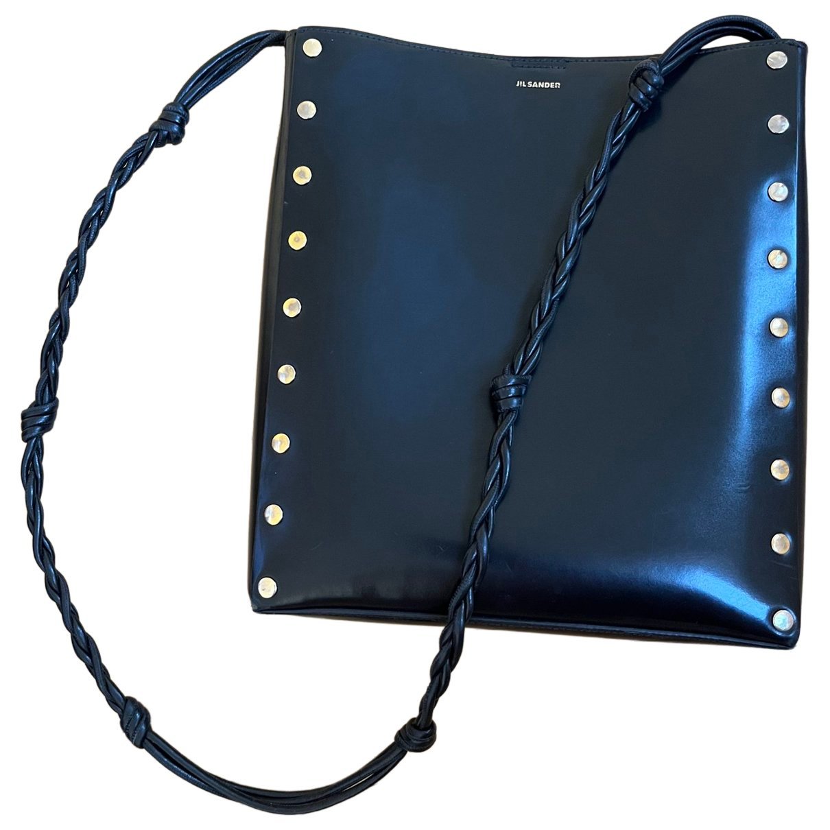 Jil Sander Tangle leather crossbody bag