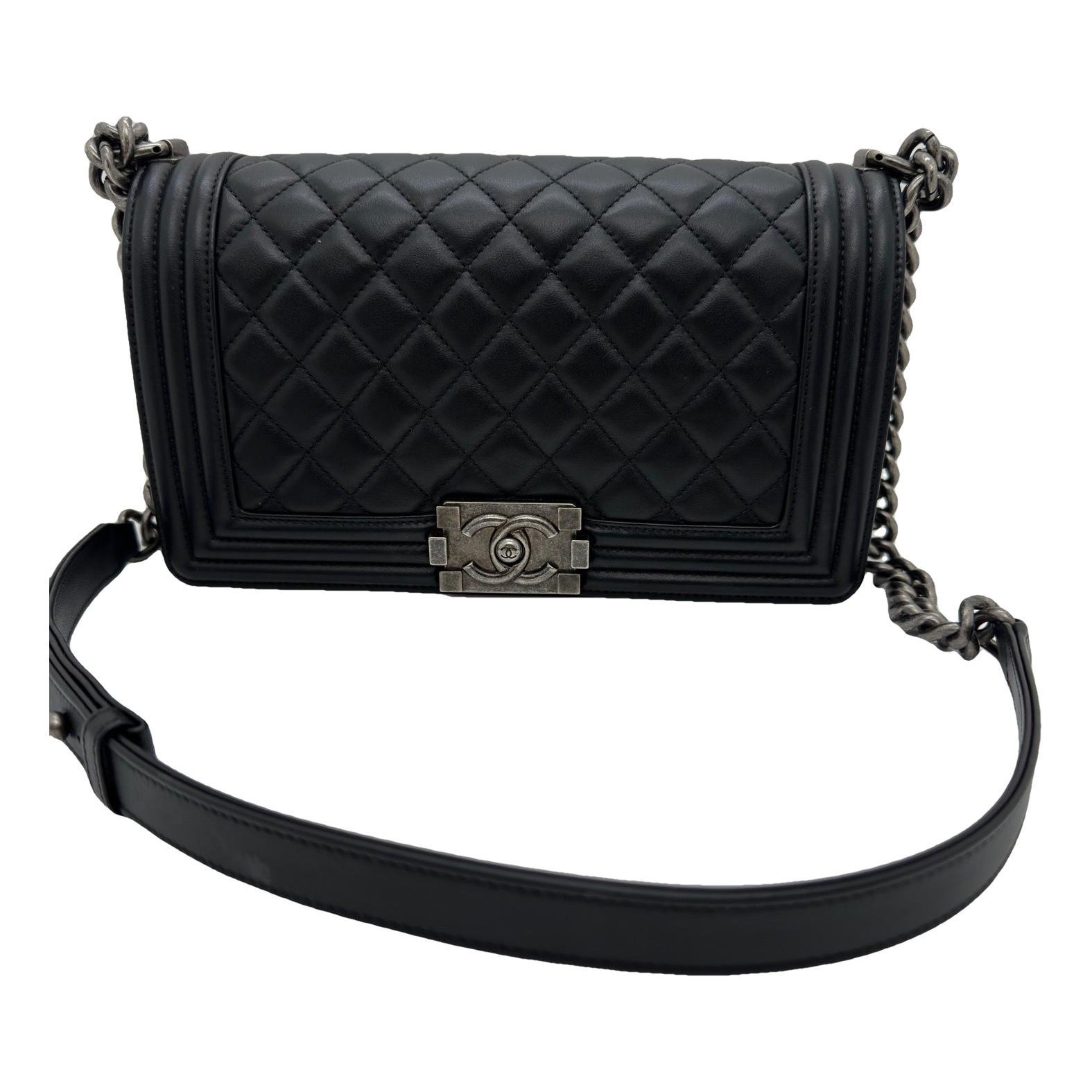 Boy leather tote