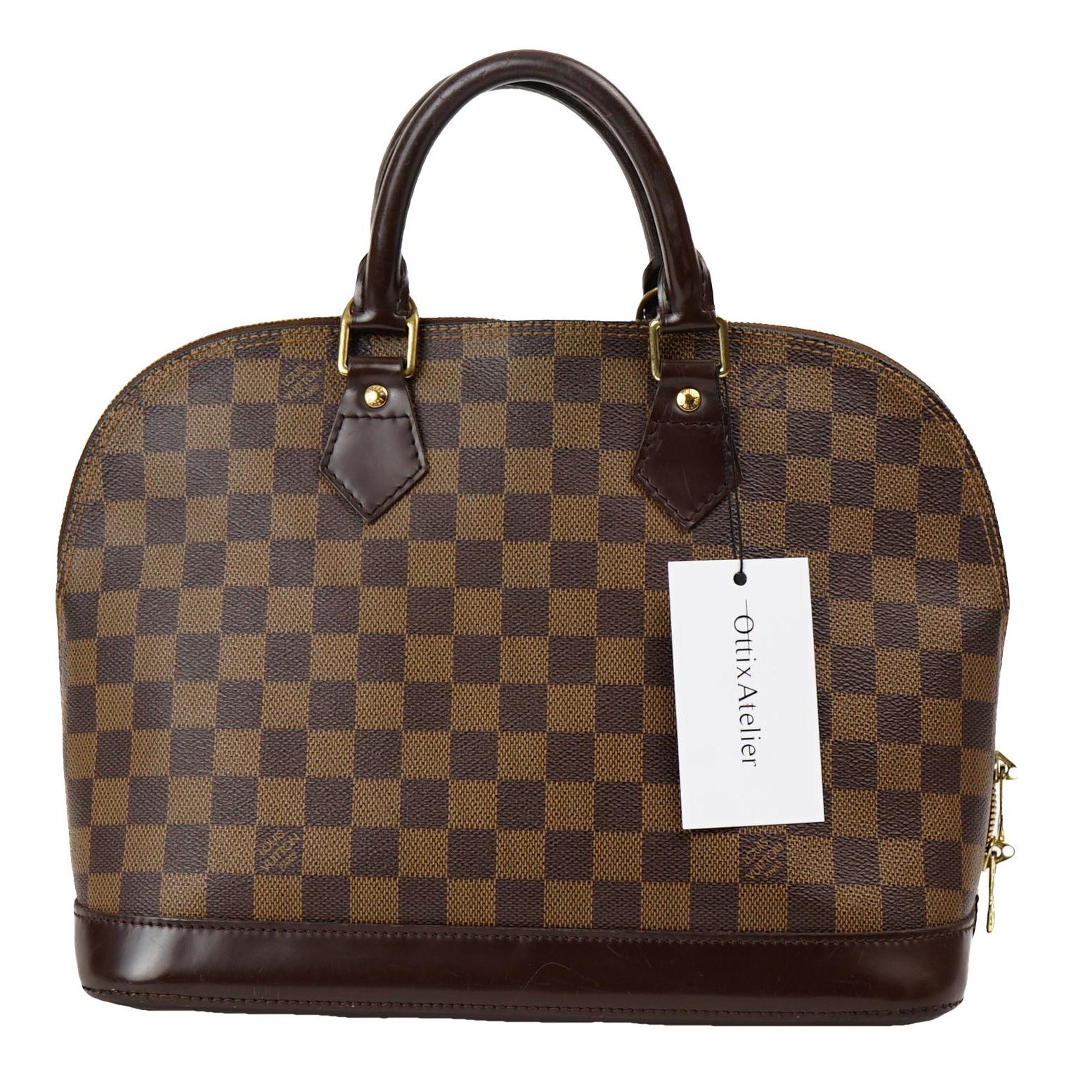 Louis Vuitton Alma leather handbag