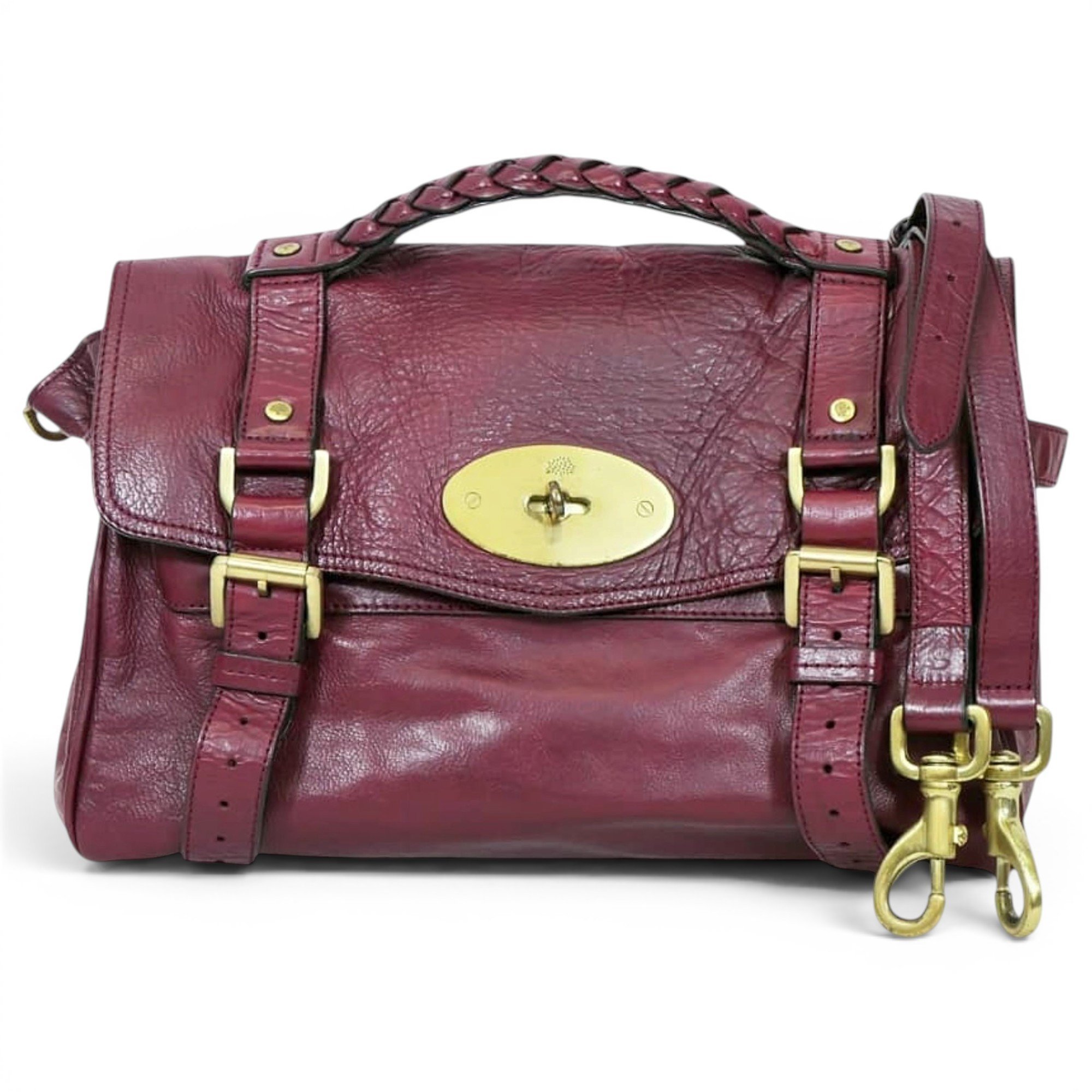 Alexa leather satchel