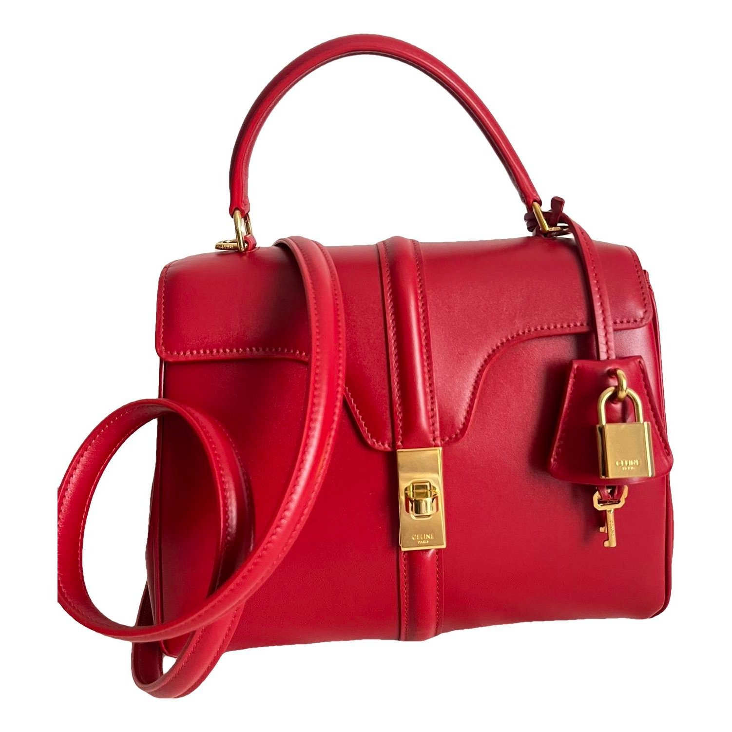 Sac 16 leather crossbody bag