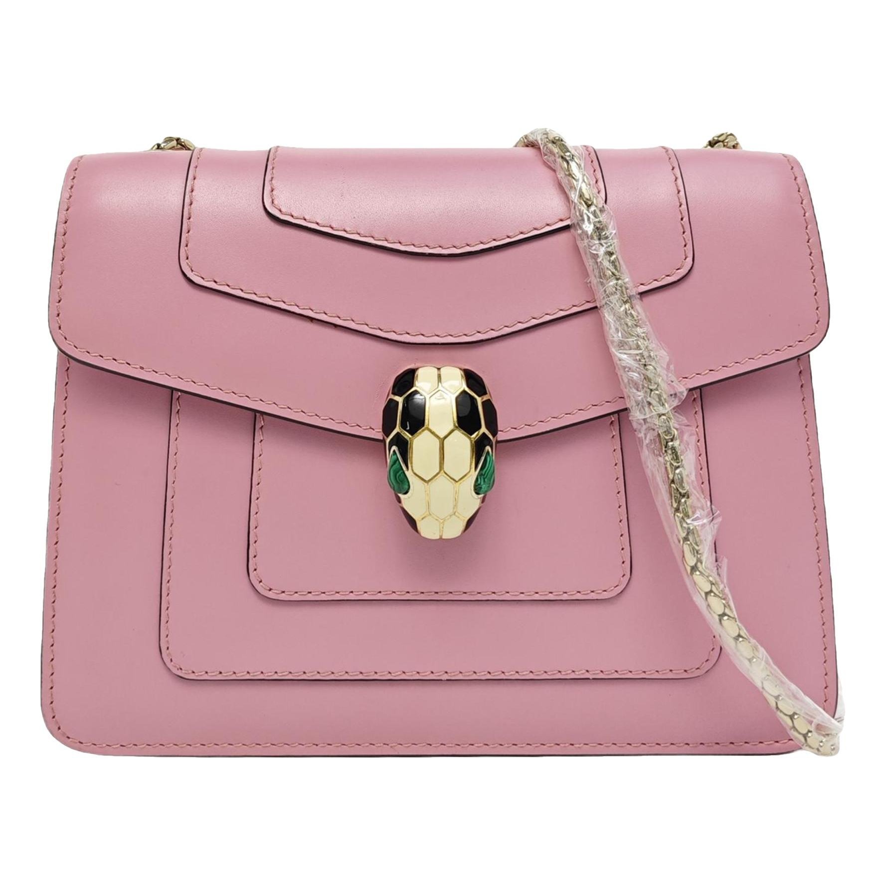 Serpenti leather handbag
