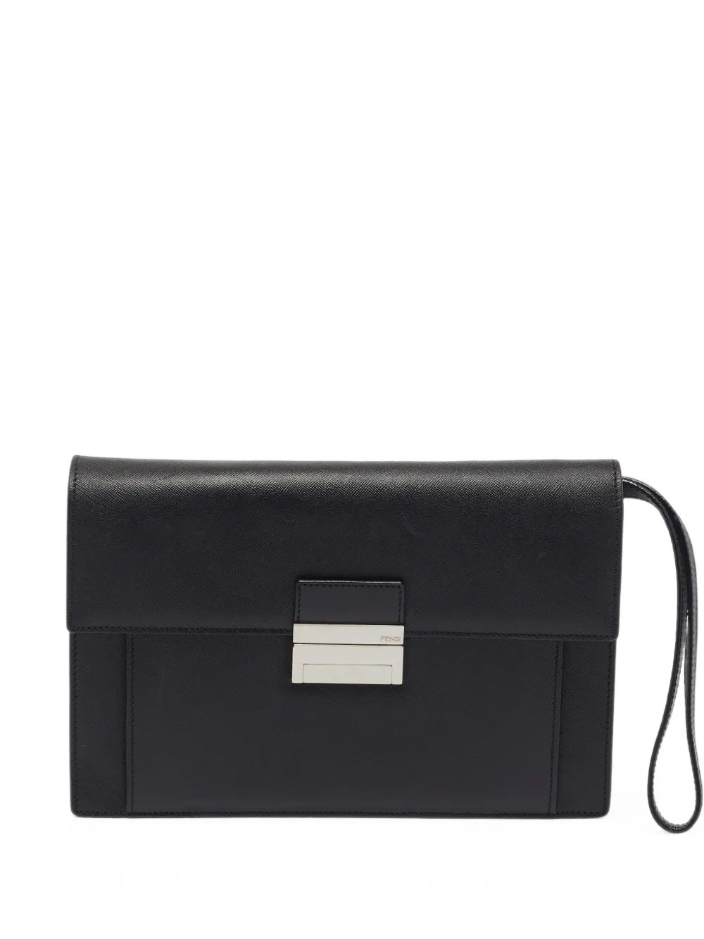 push-lock wristlet clutch bag
