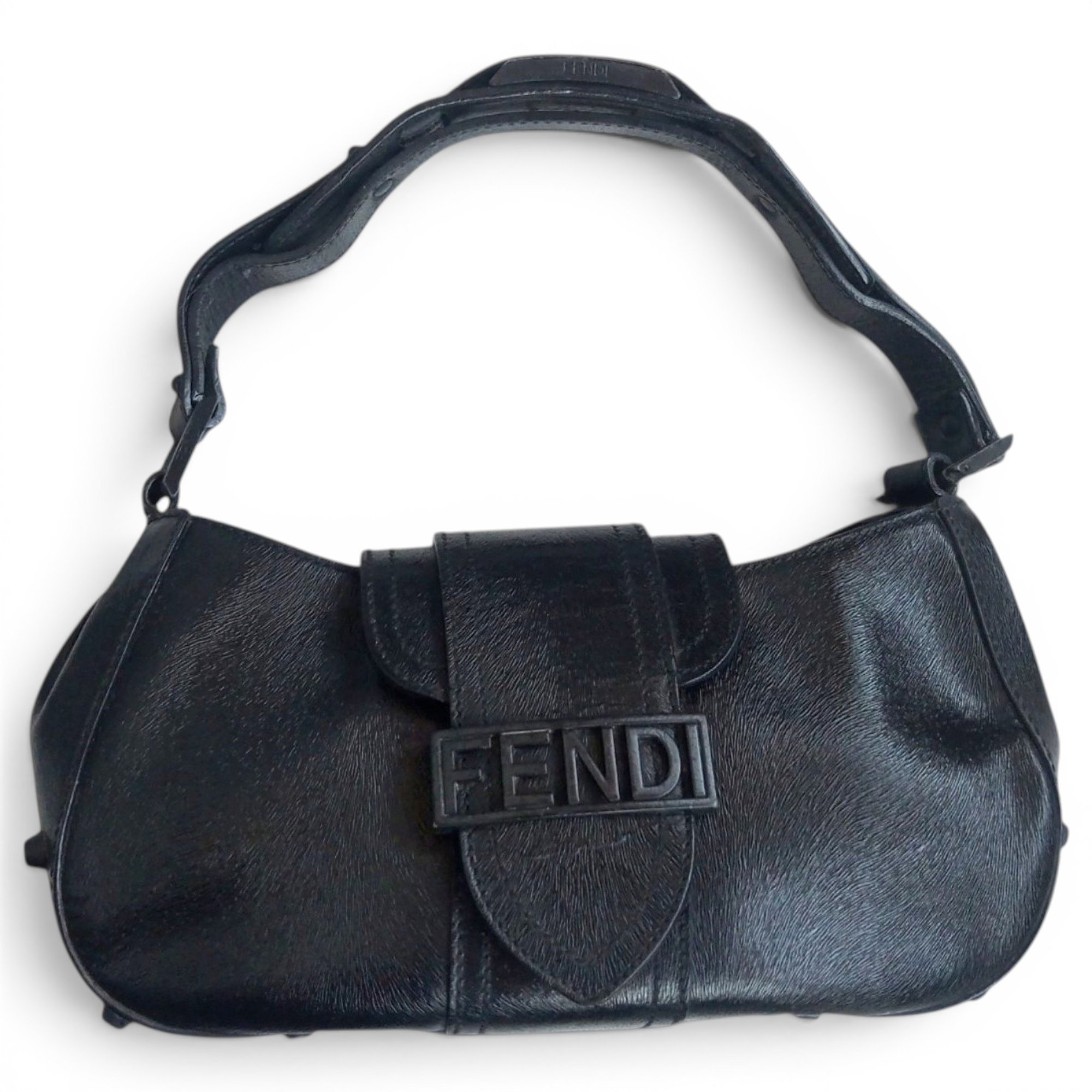 Baguette leather handbag
