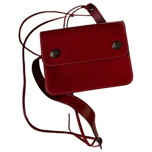 Leather clutch bag