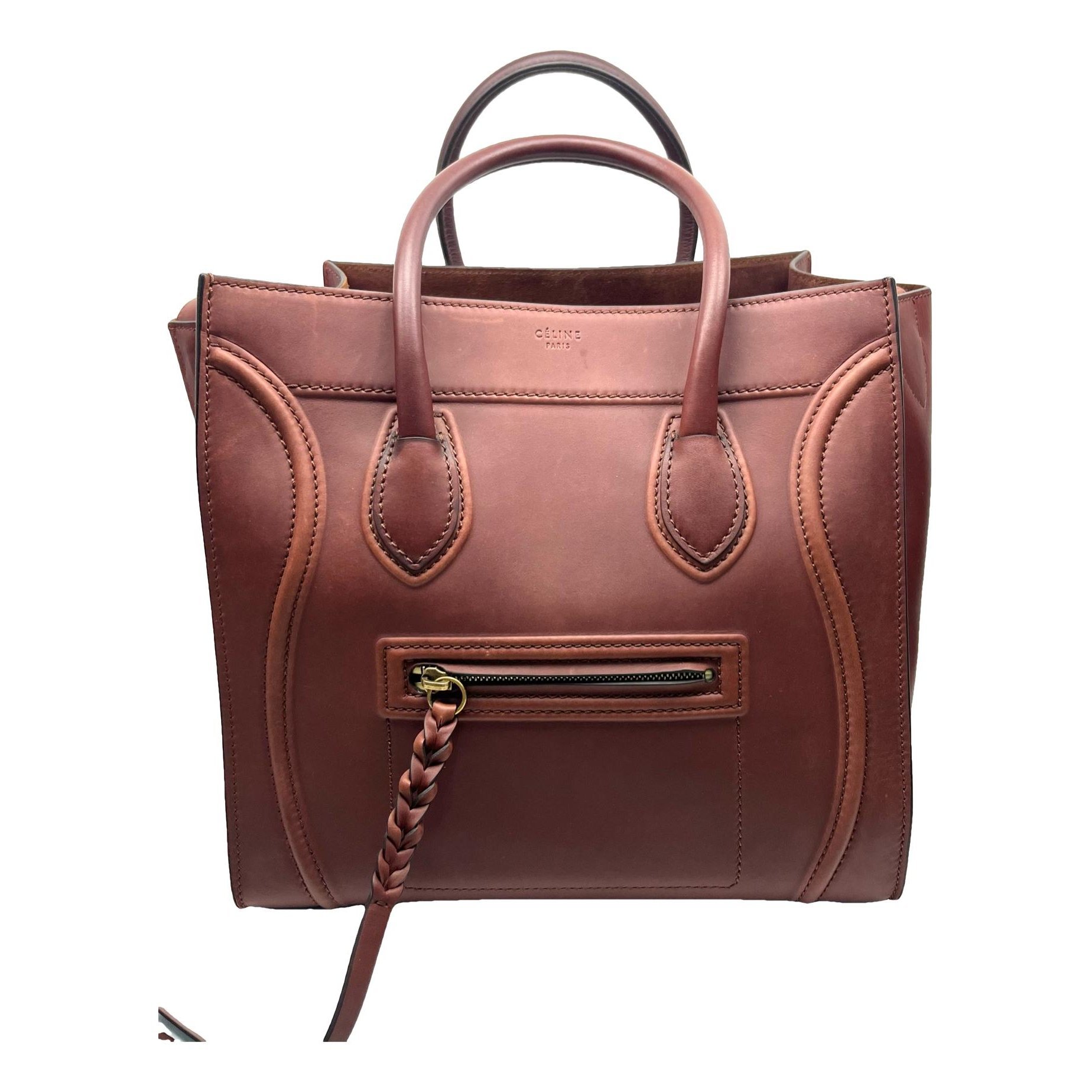 Luggage leather handbag