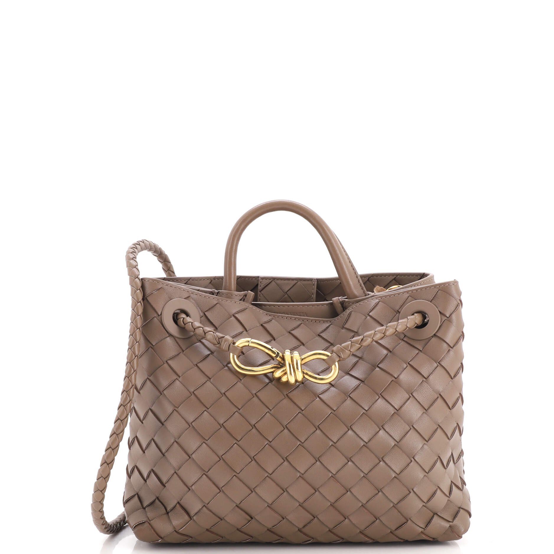 Andiamo Top Handle Bag Intrecciato Nappa Small