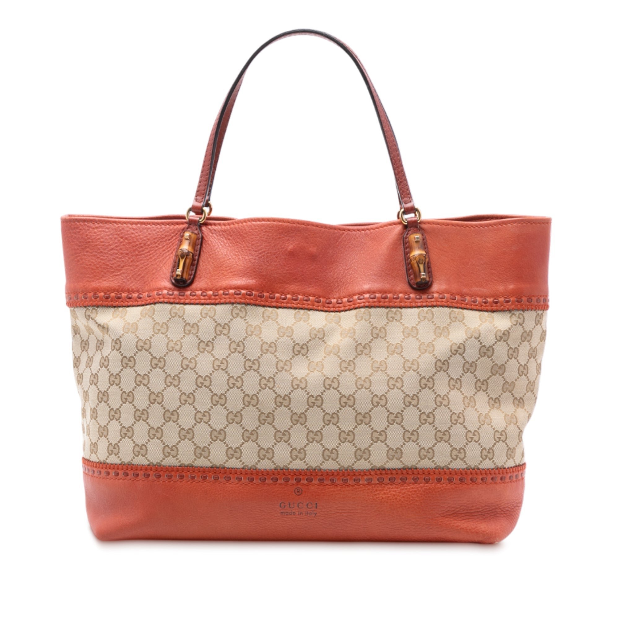 Leather tote