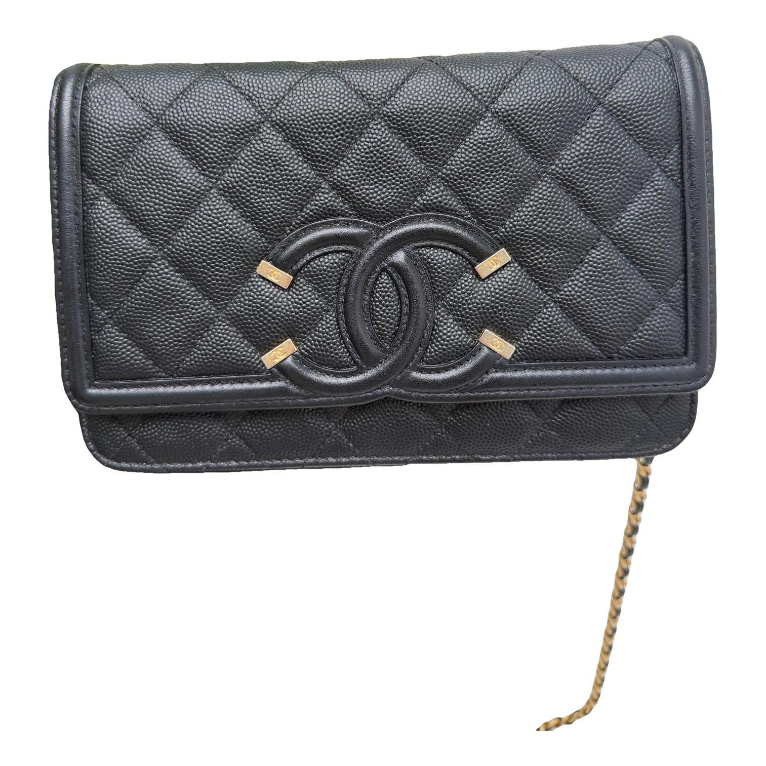 Wallet On Chain Timeless/Classique leather crossbody bag