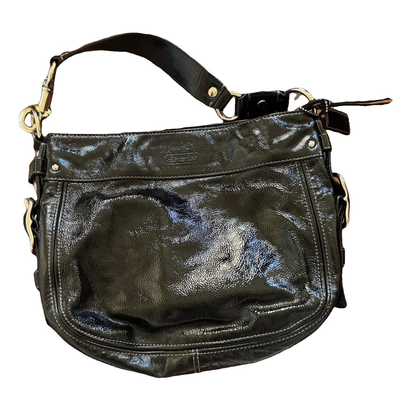 Patent leather handbag