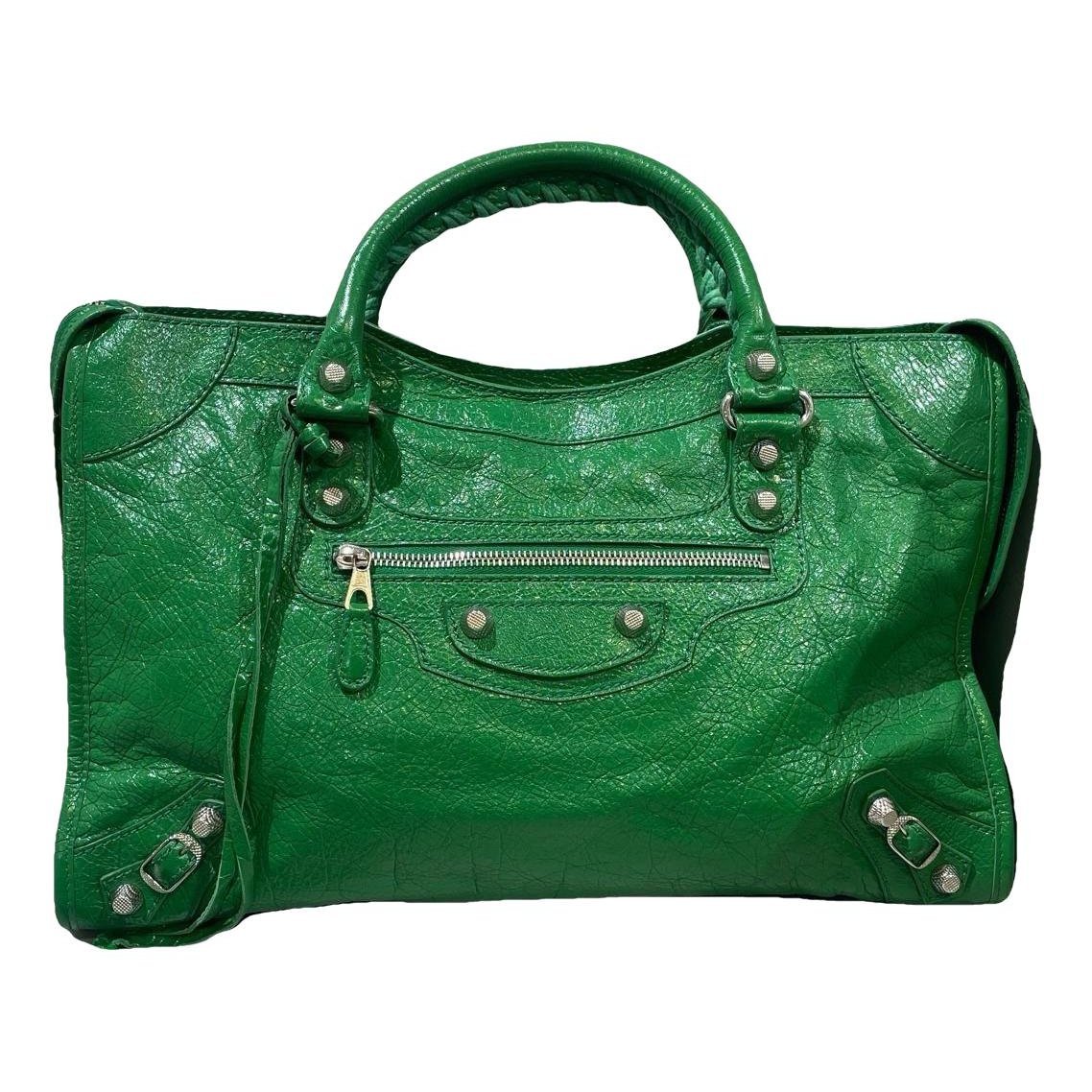 City leather bag