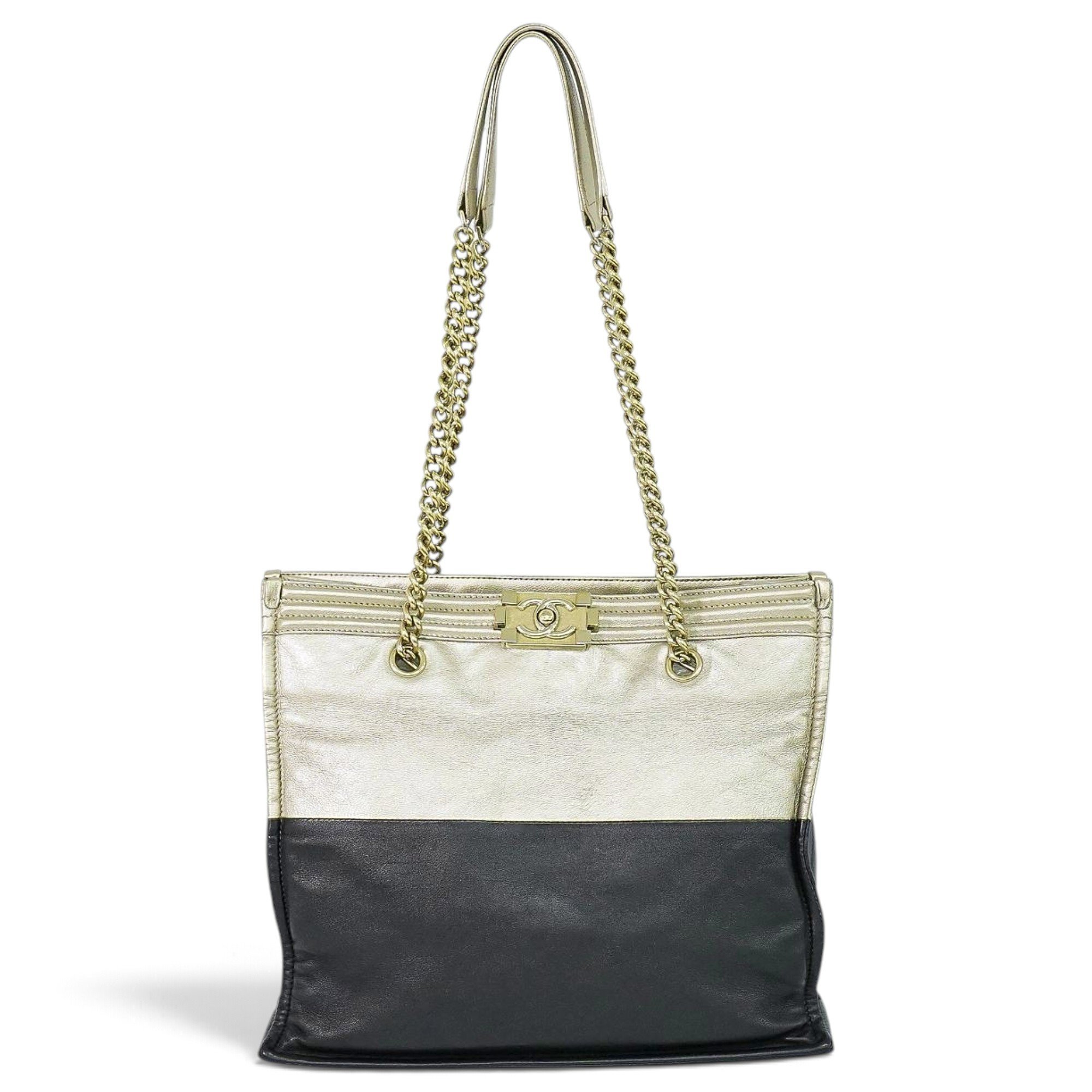 Boy leather tote