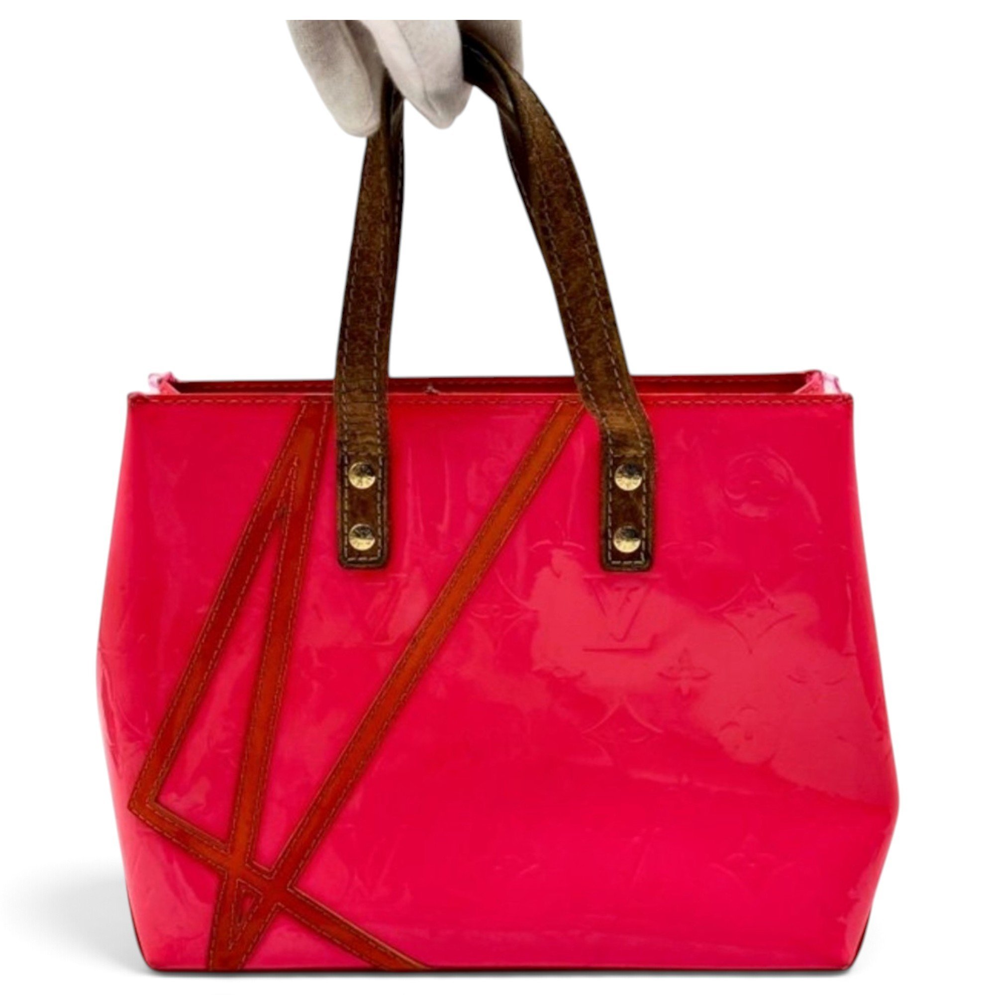 Reade patent leather tote