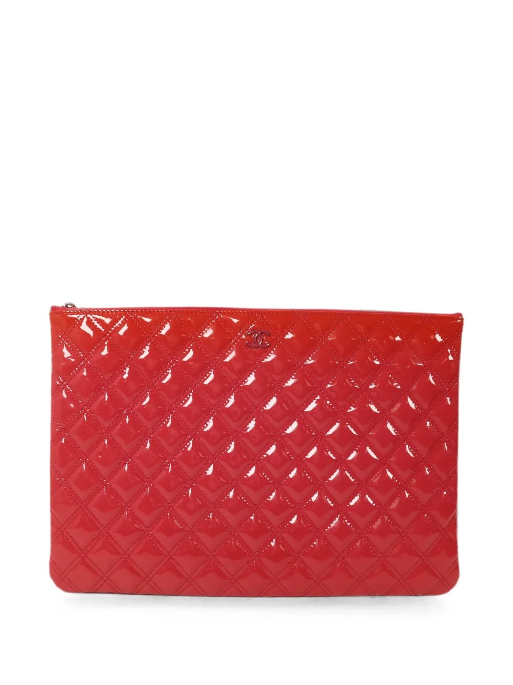 O-Case leather clutch bag