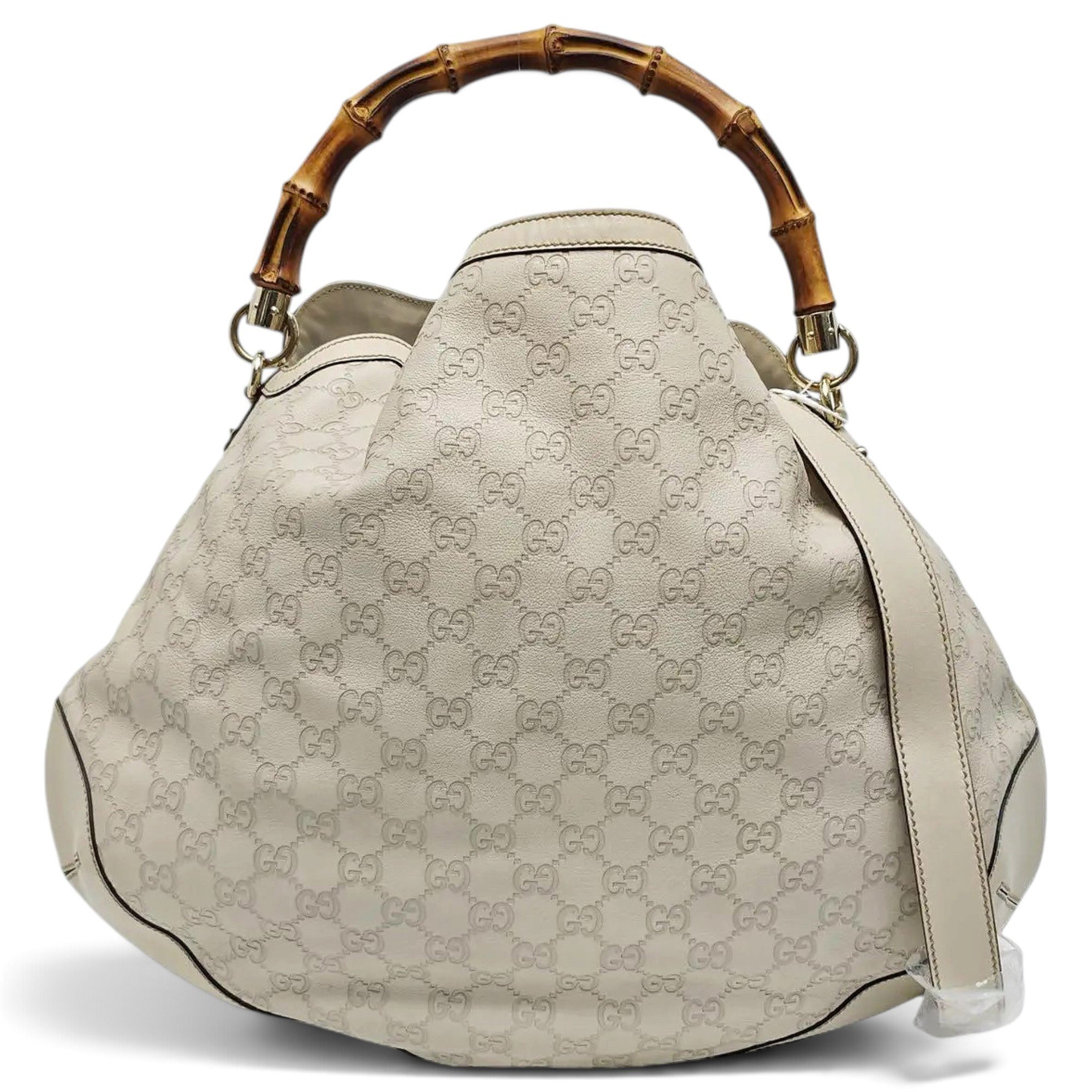 Bamboo Top Handle leather handbag