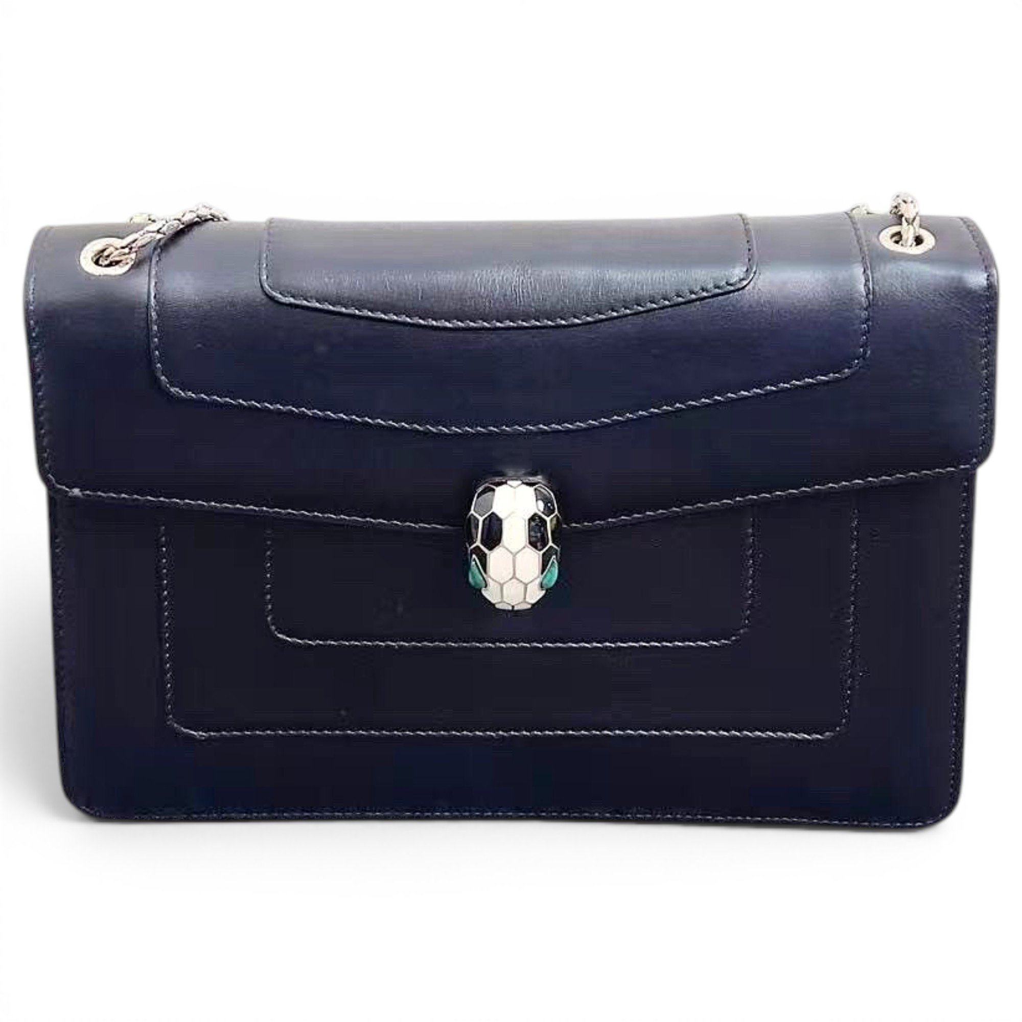 Bvlgari Serpenti leather handbag