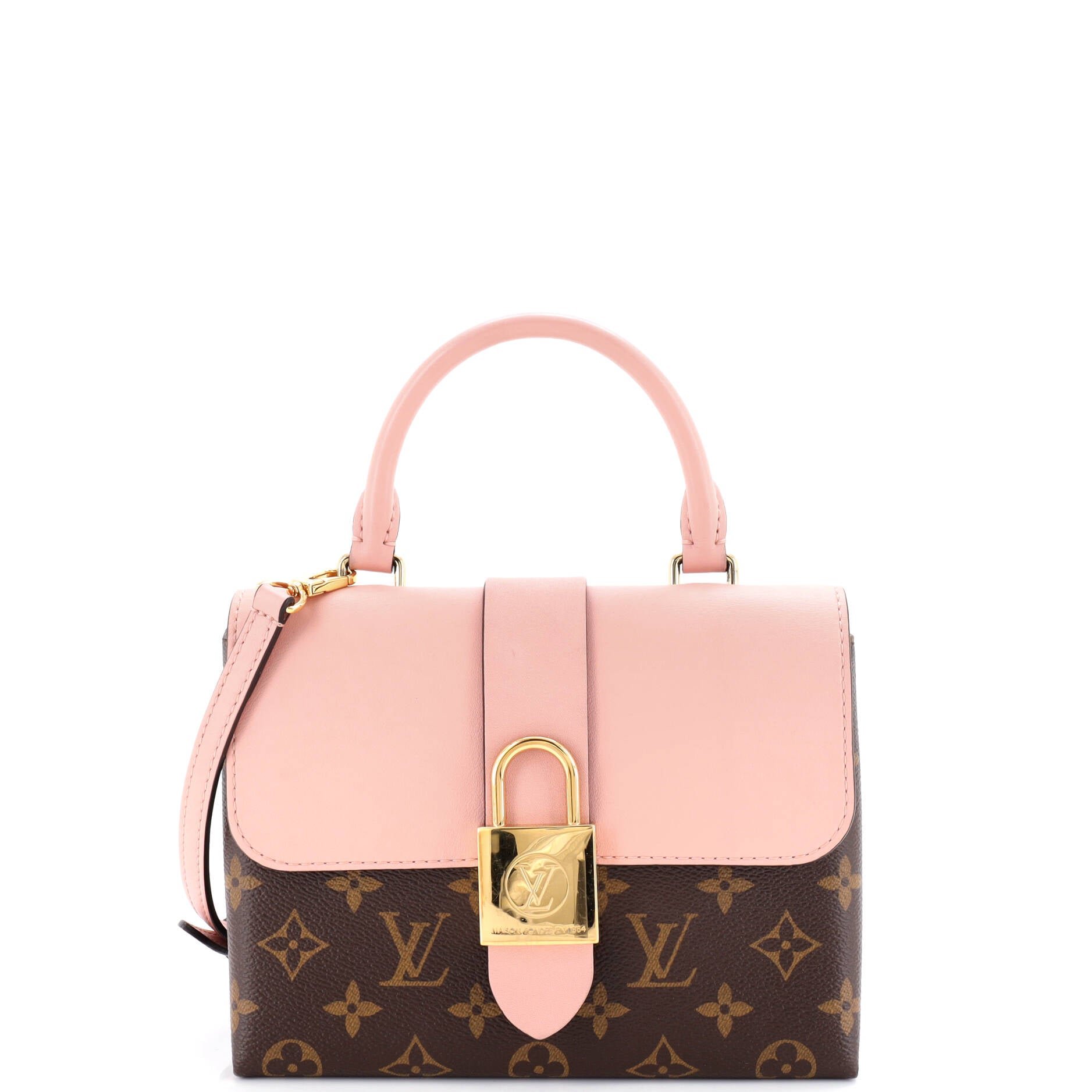 Louis Vuitton Locky Handbag Monogram Canvas with Leather BB