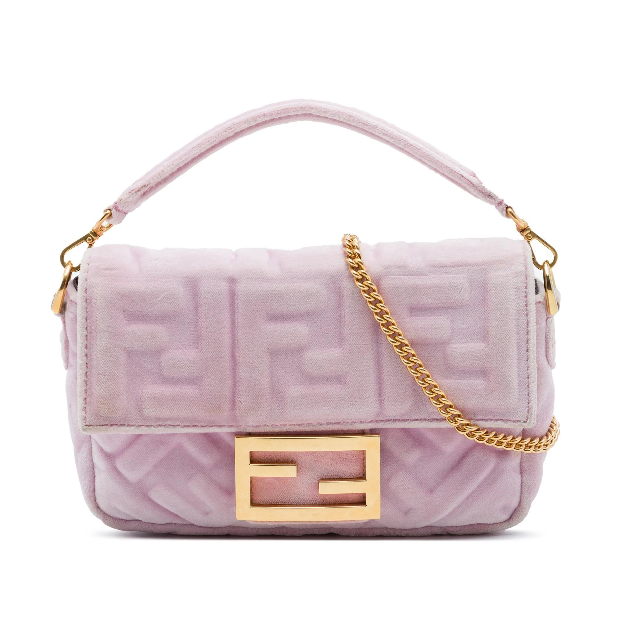 Baguette velvet handbag