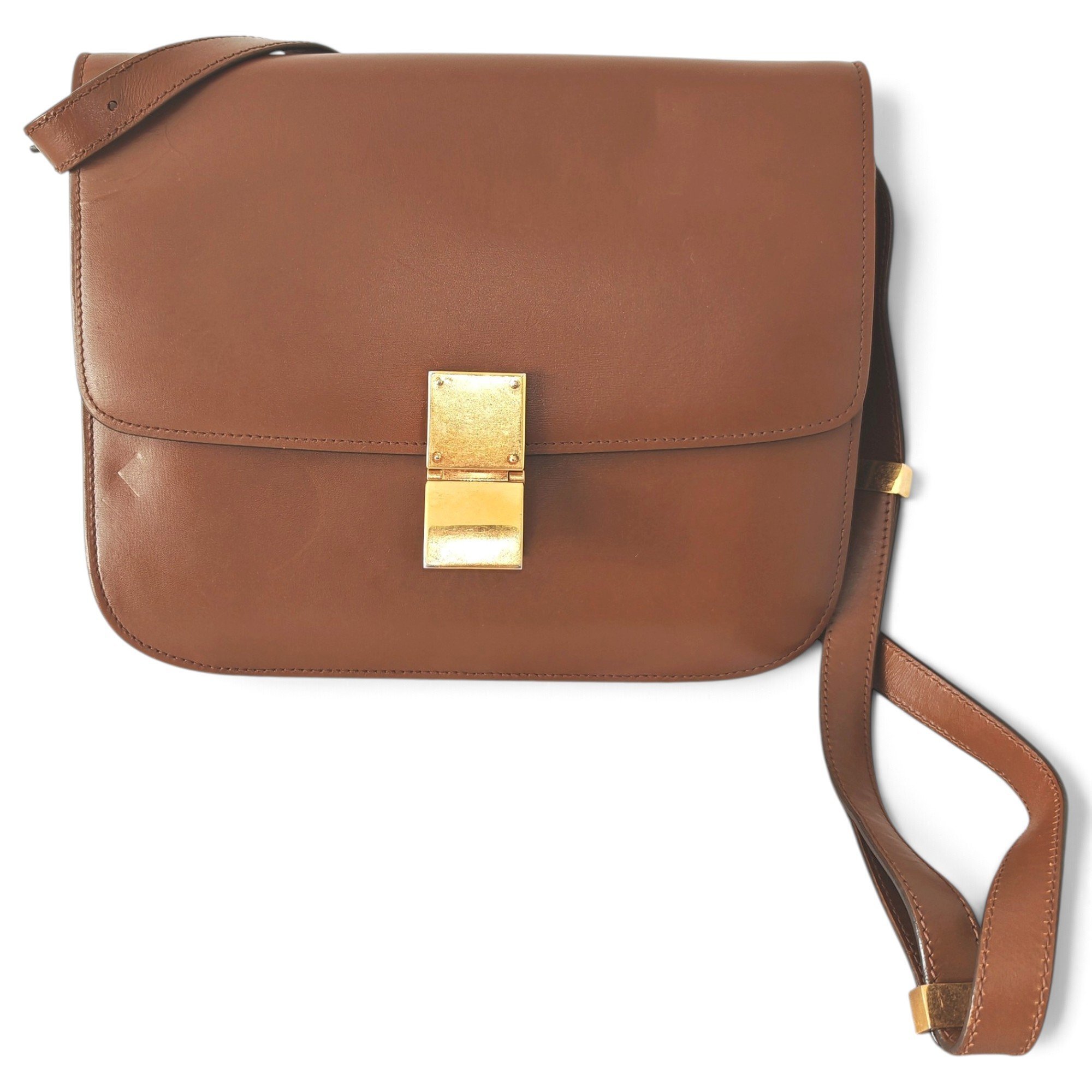 Classic leather crossbody bag
