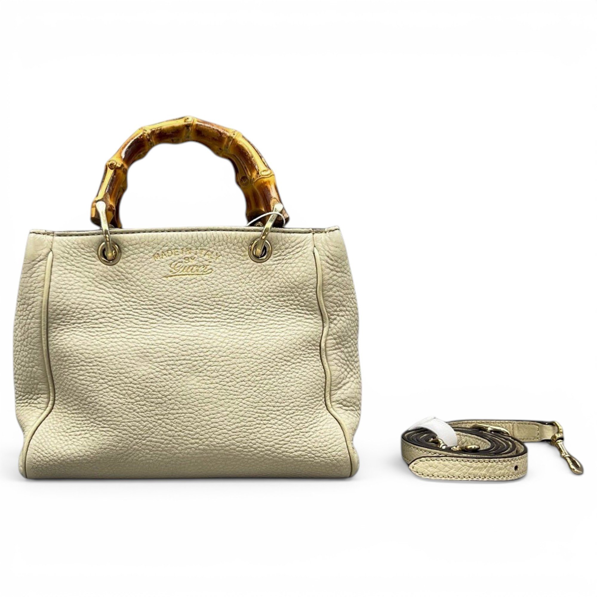 Bamboo leather handbag