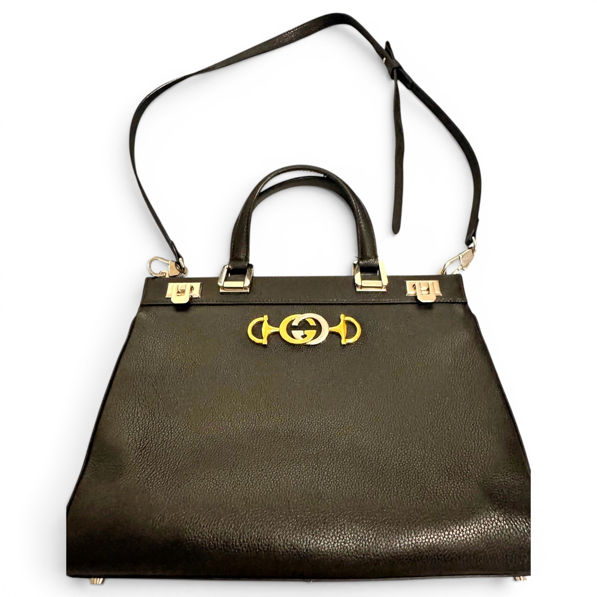 Zumi leather handbag
