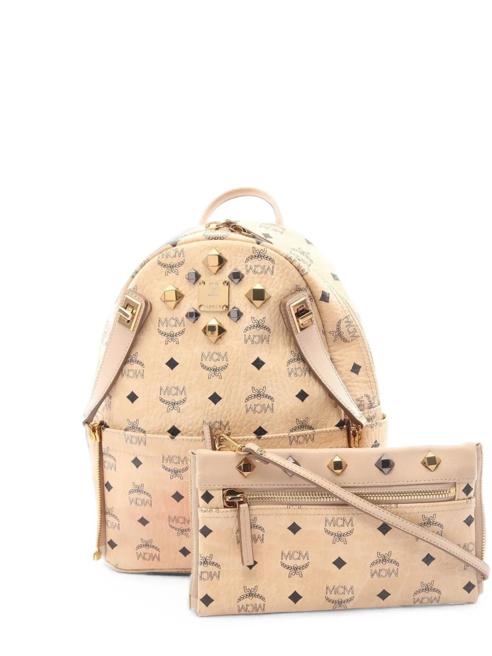 2000s Stark Visetos stud-embellished backpack