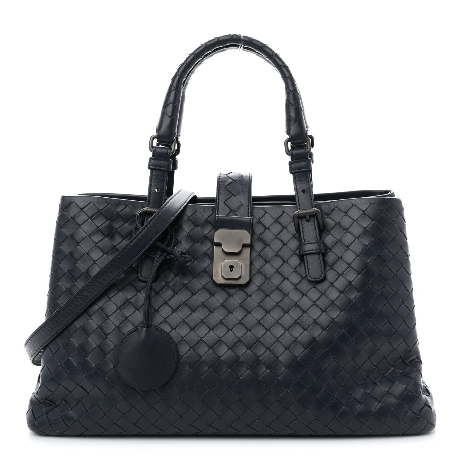 Bottega Veneta Bottega Veneta Light Calf Intrecciato Small Roma Tote  Light Tourmaline