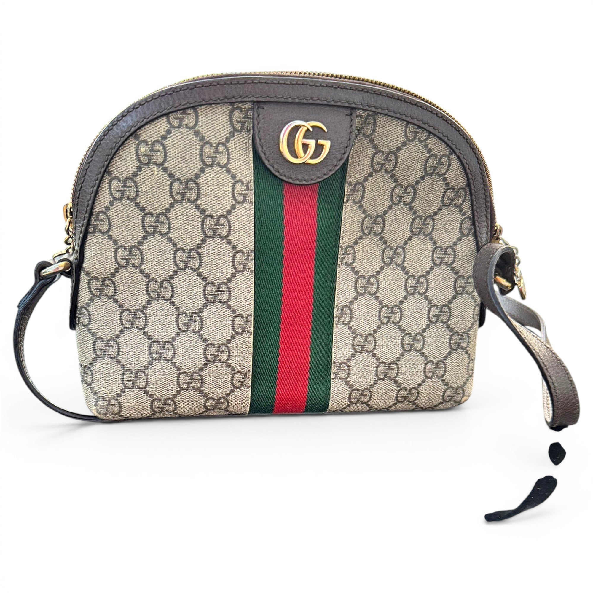 Ophidia Dome leather handbag