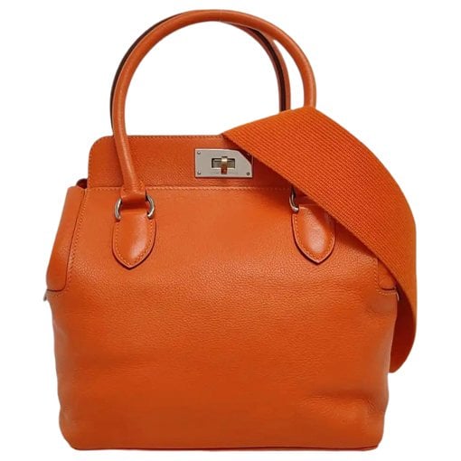 Toolbox leather handbag