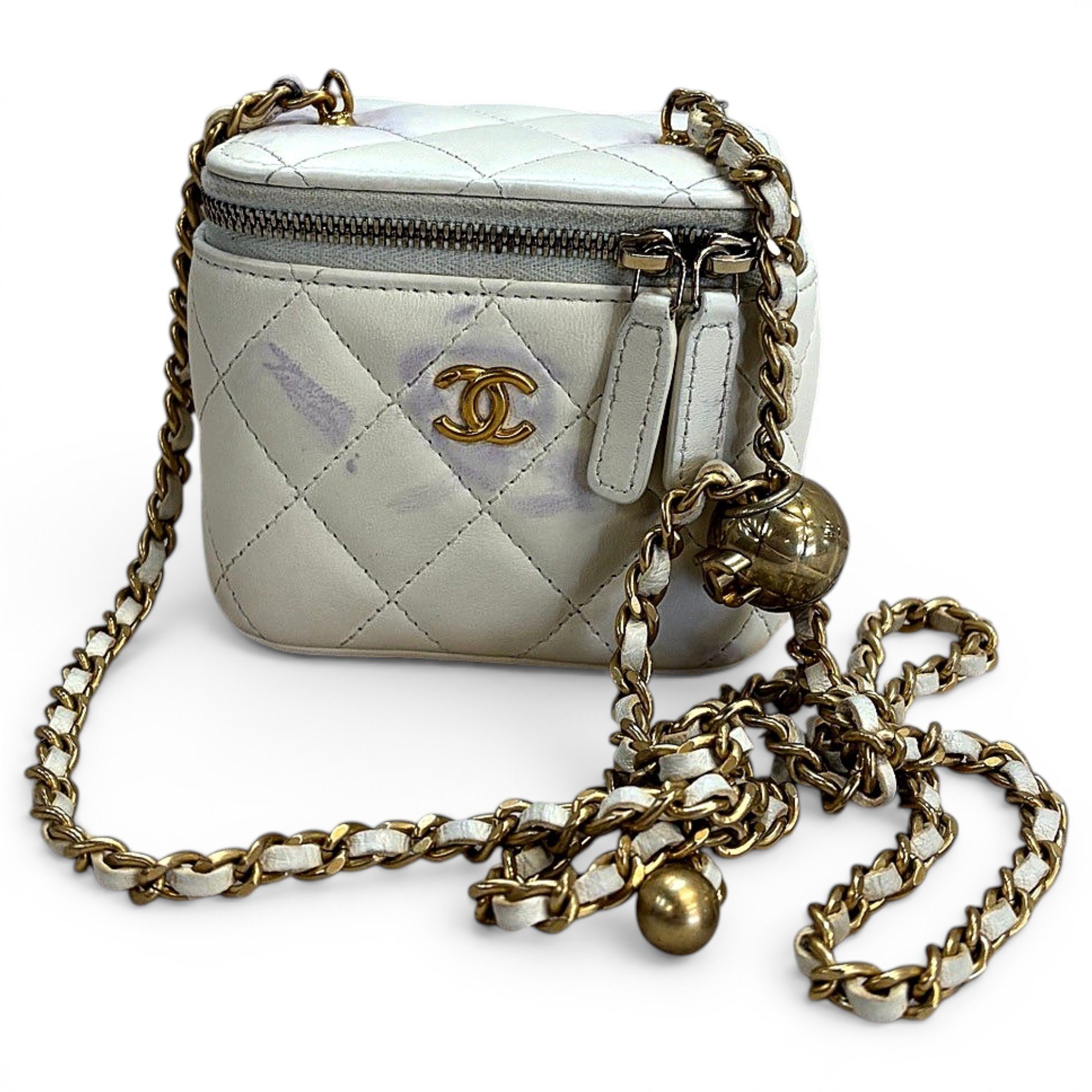 Trendy CC Vanity leather handbag
