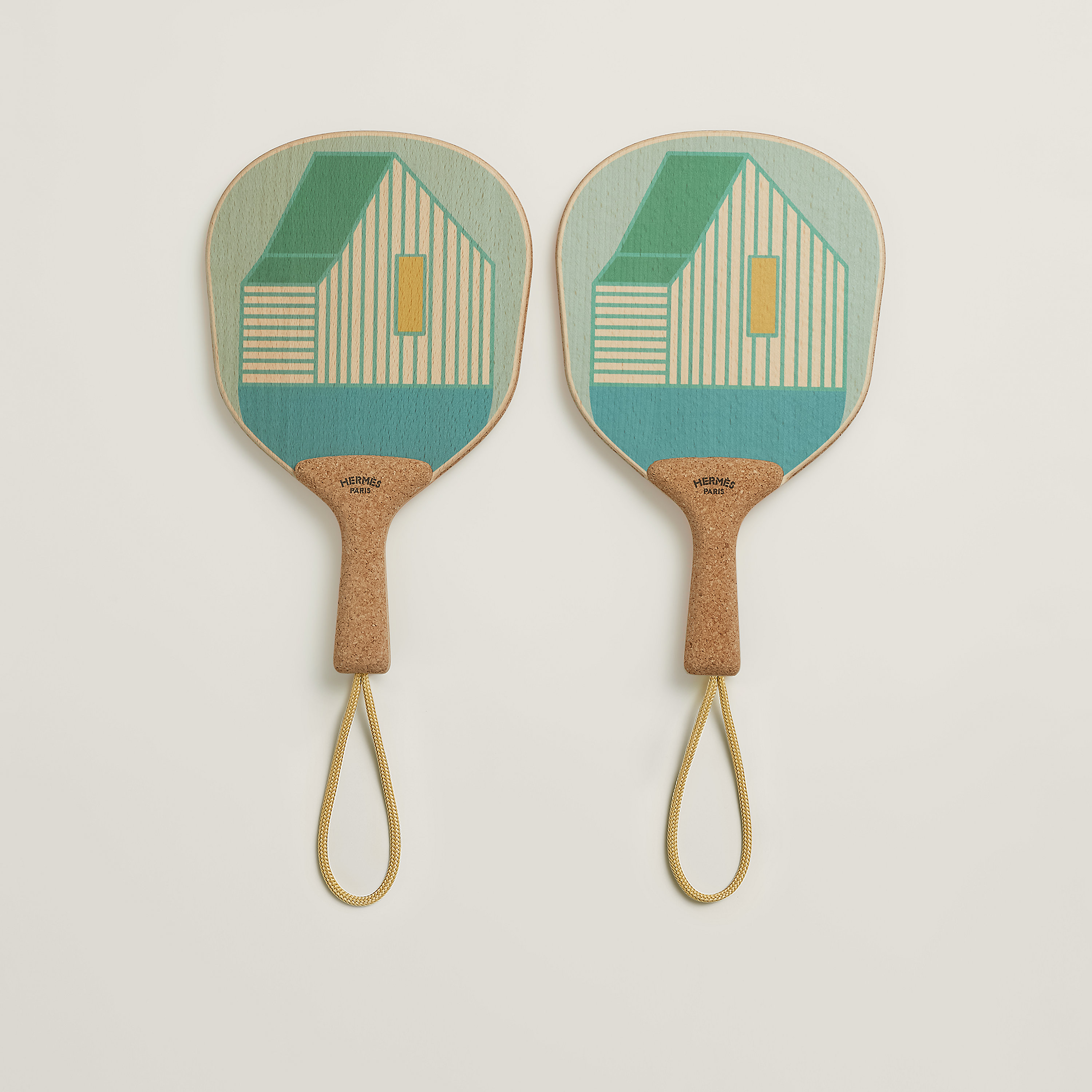 Les Cabanes set of 2 beach rackets