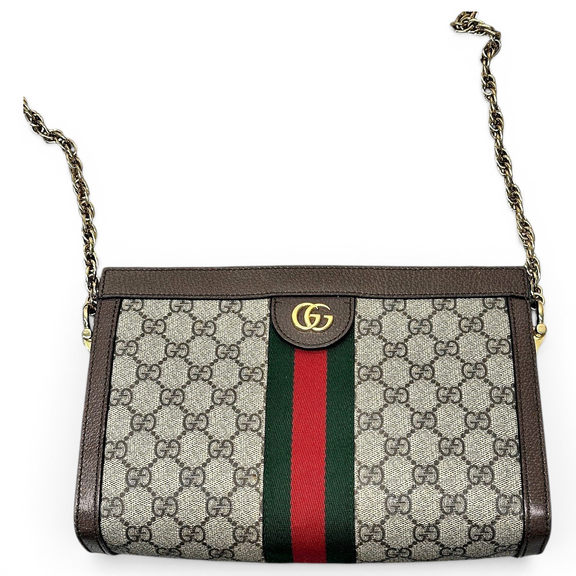 Ophidia Chain leather handbag