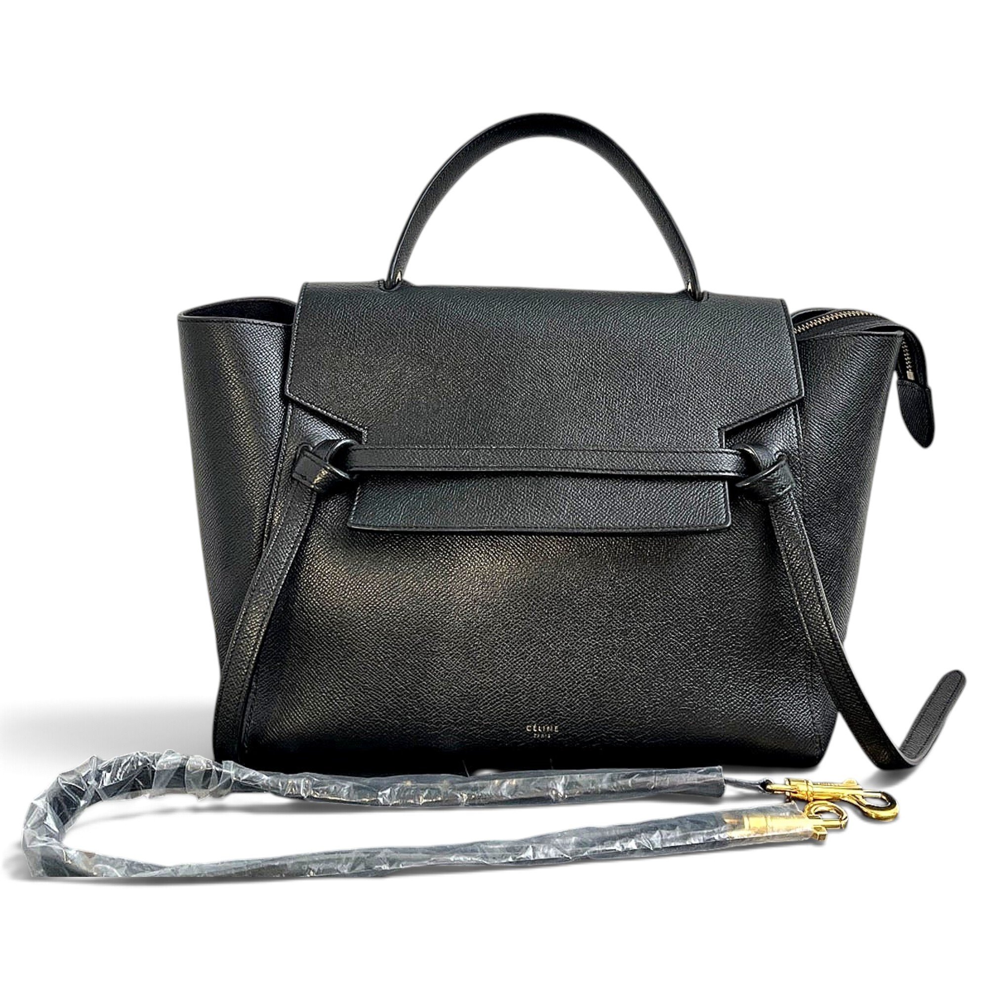Belt leather handbag