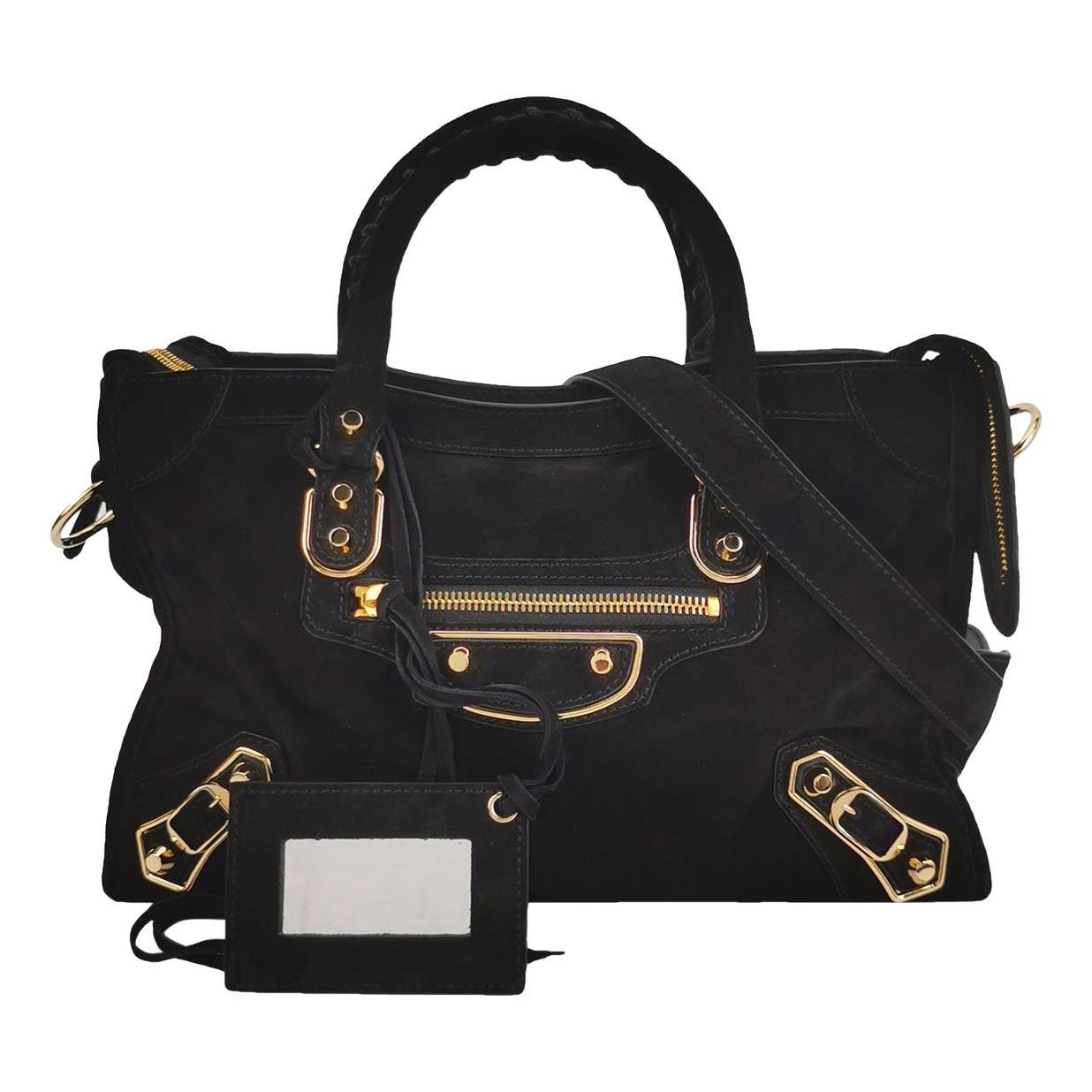 City leather handbag