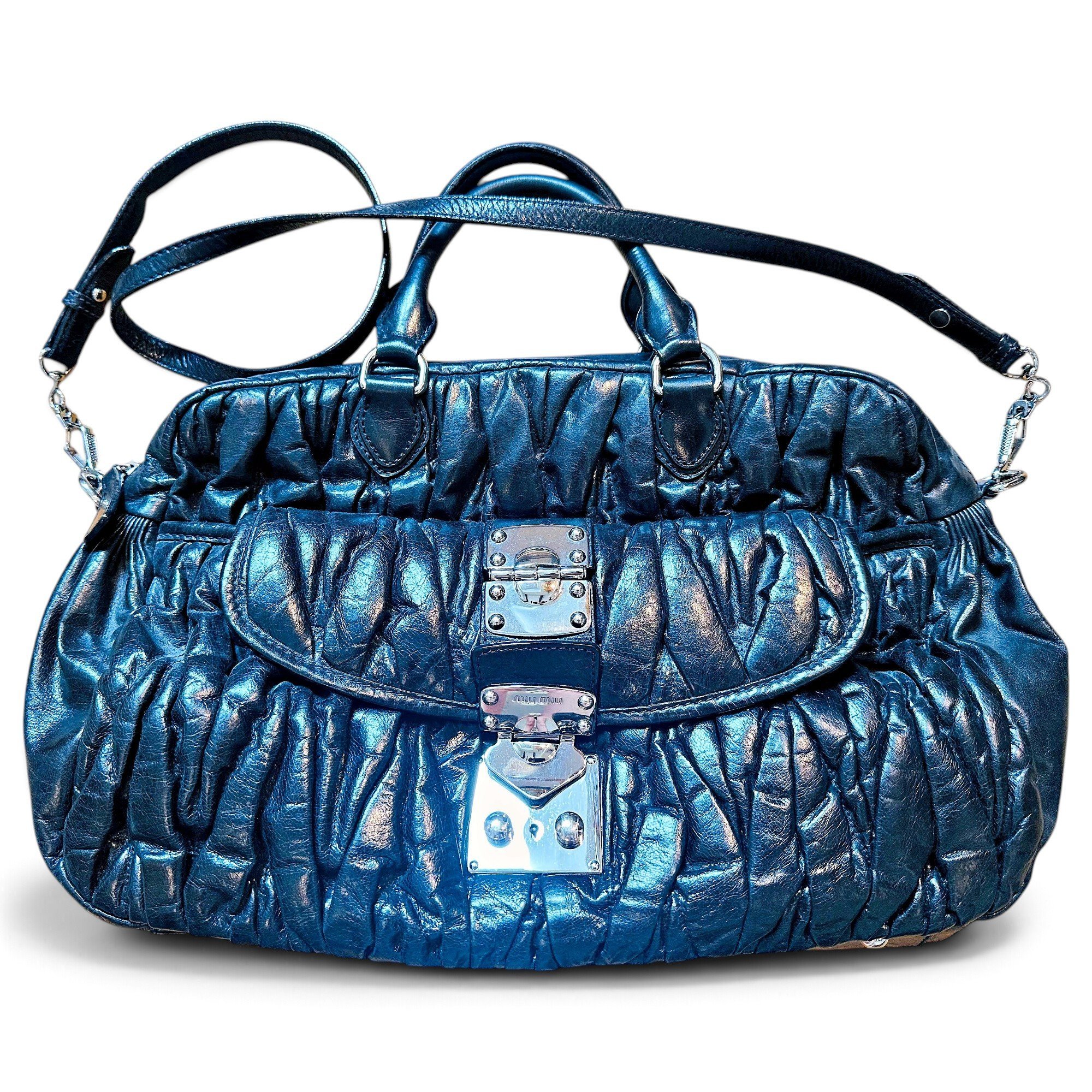 Miu Miu Matelassé leather handbag