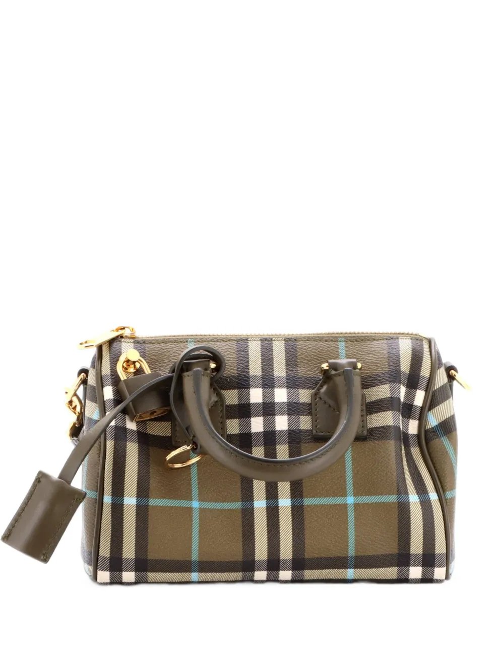 Burberry Bowling Bag Check E-Canvas Mini satchel