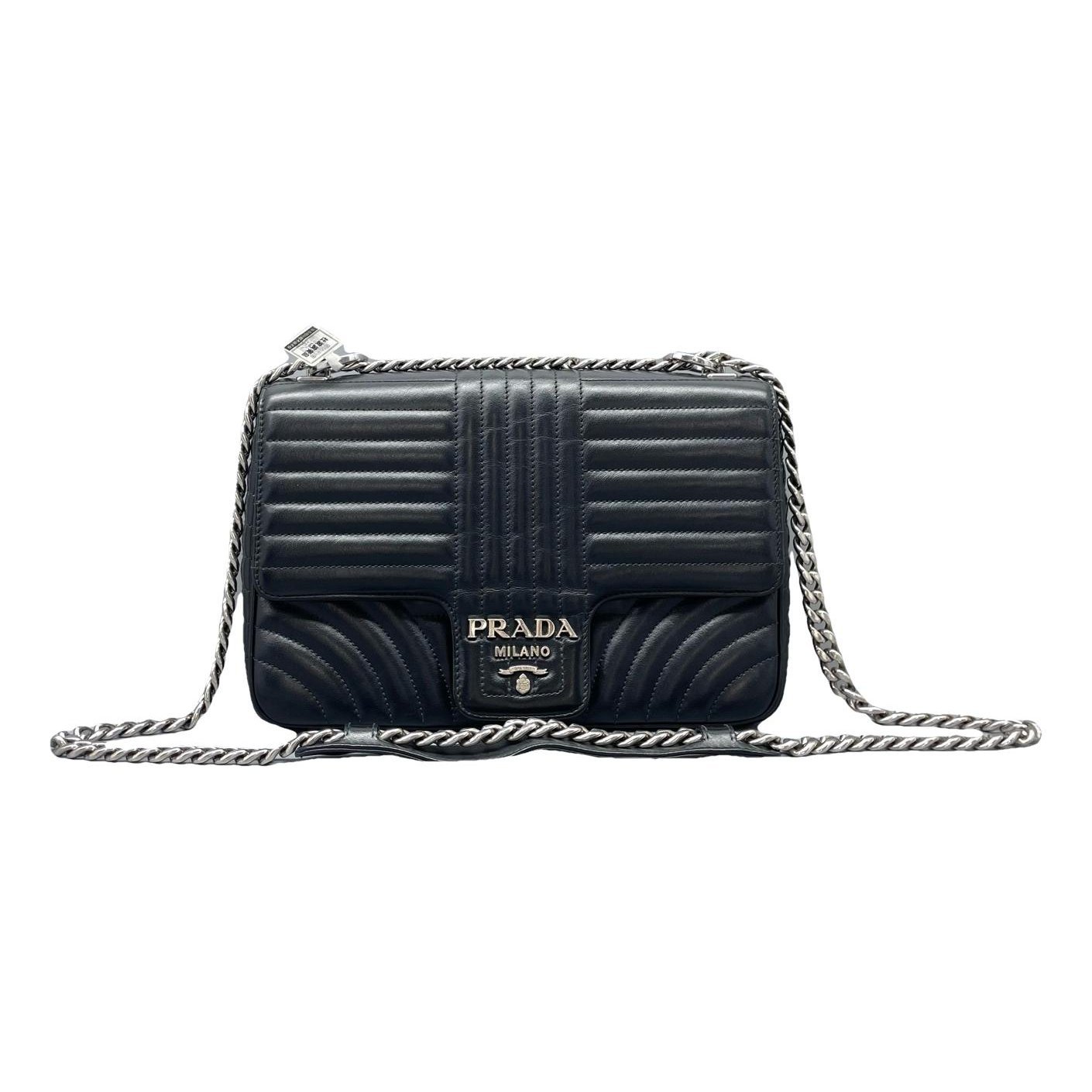 Diagramme leather handbag