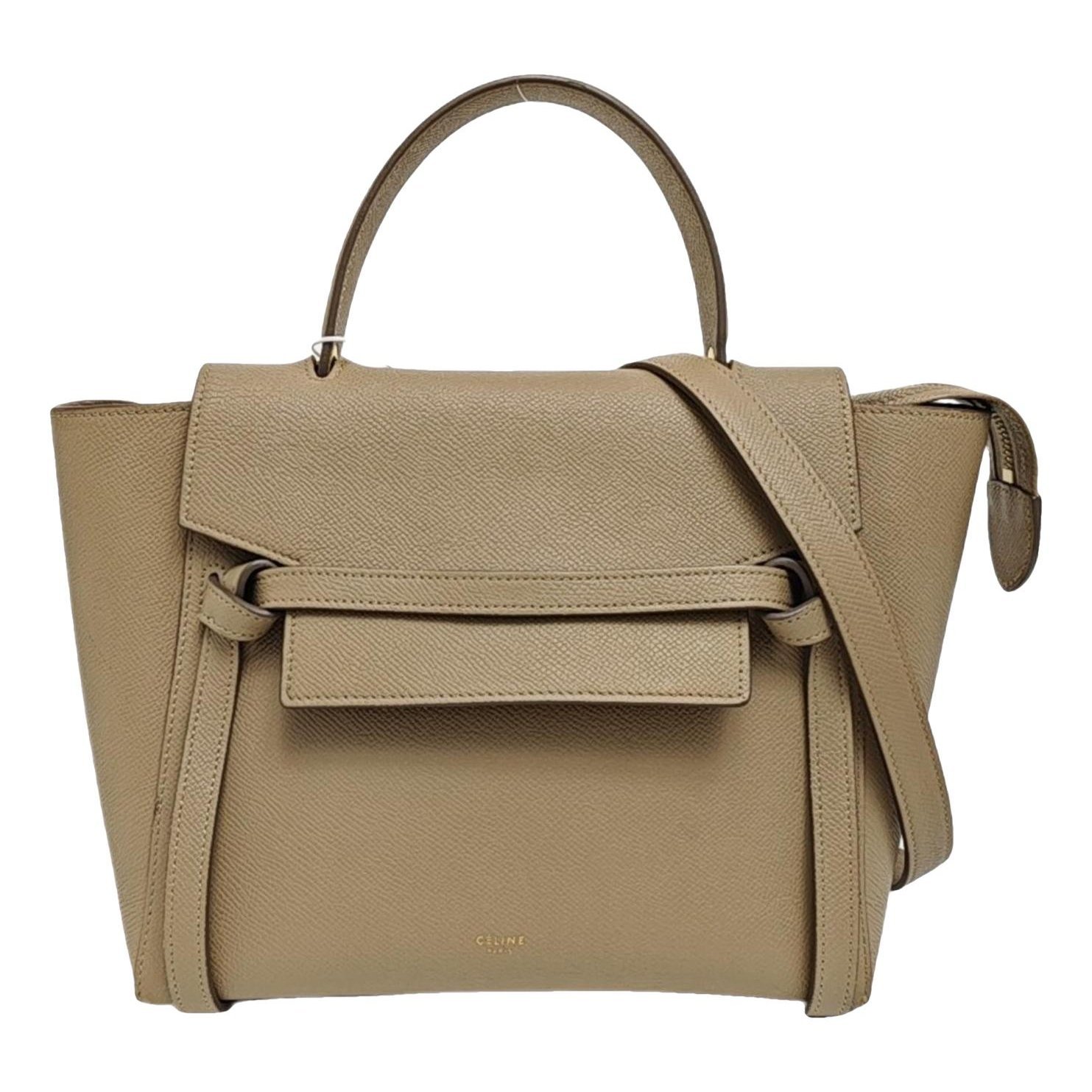 Belt leather handbag