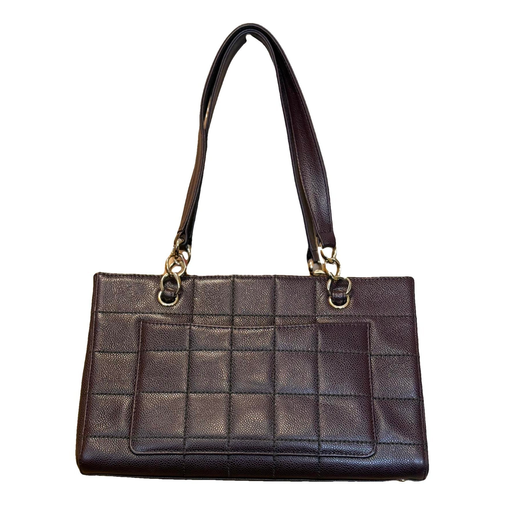 Trendy CC Quilted leather tote