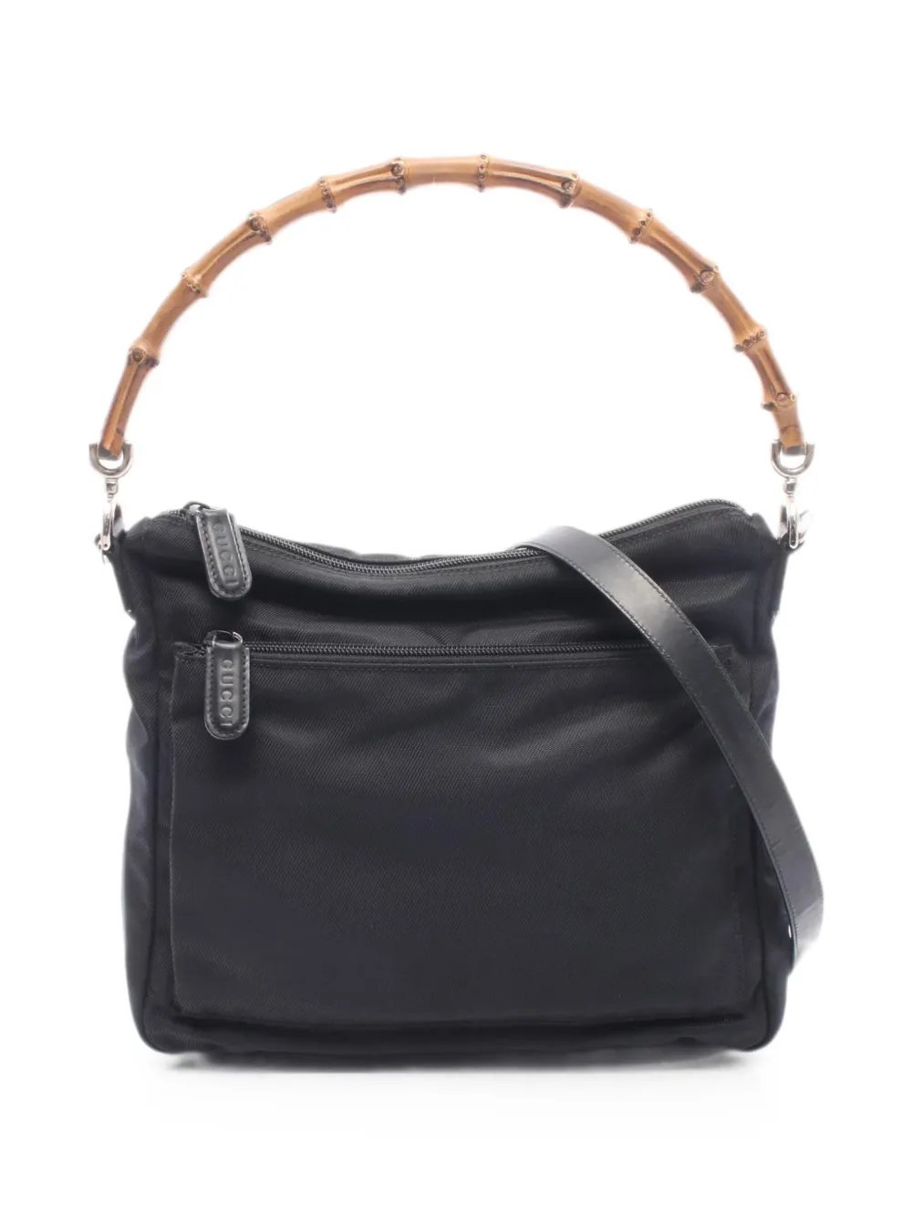 2000s bamboo top-handle handbag