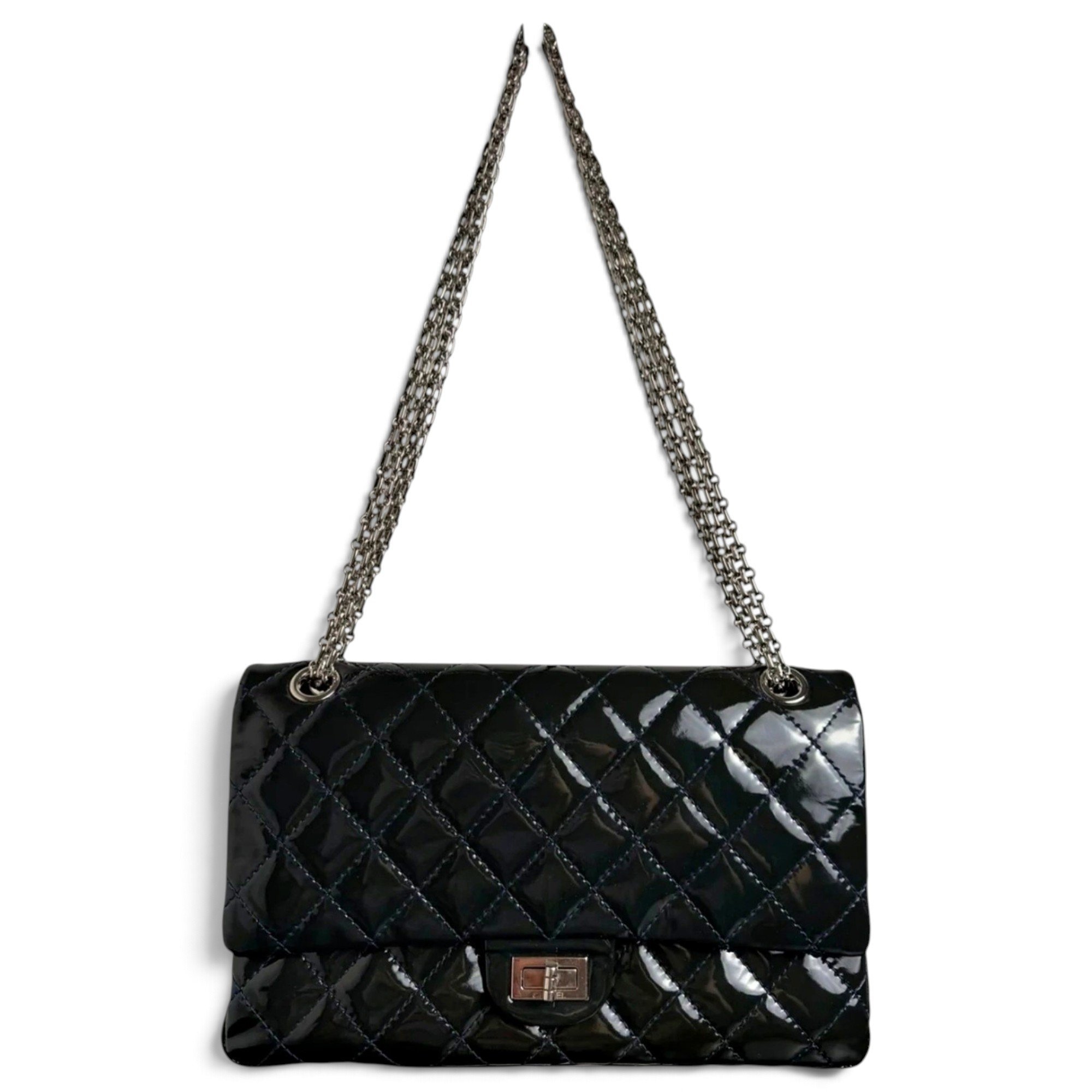 2.55 patent leather handbag