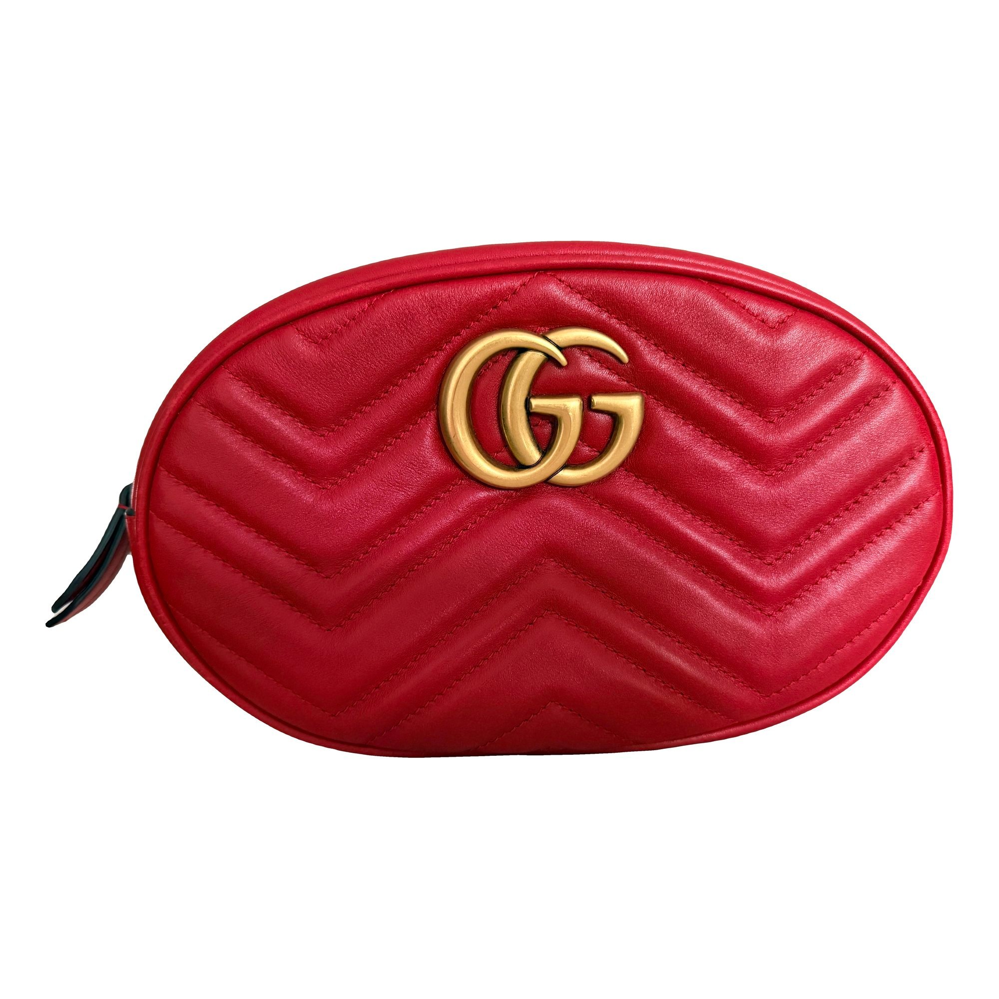 GG Marmont Oval leather crossbody bag