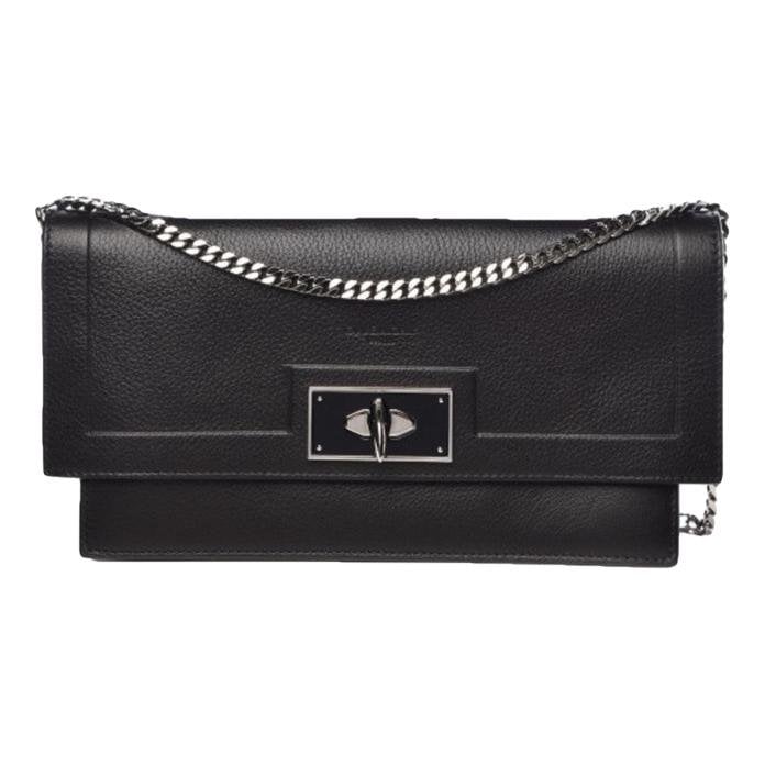 Shark leather clutch bag